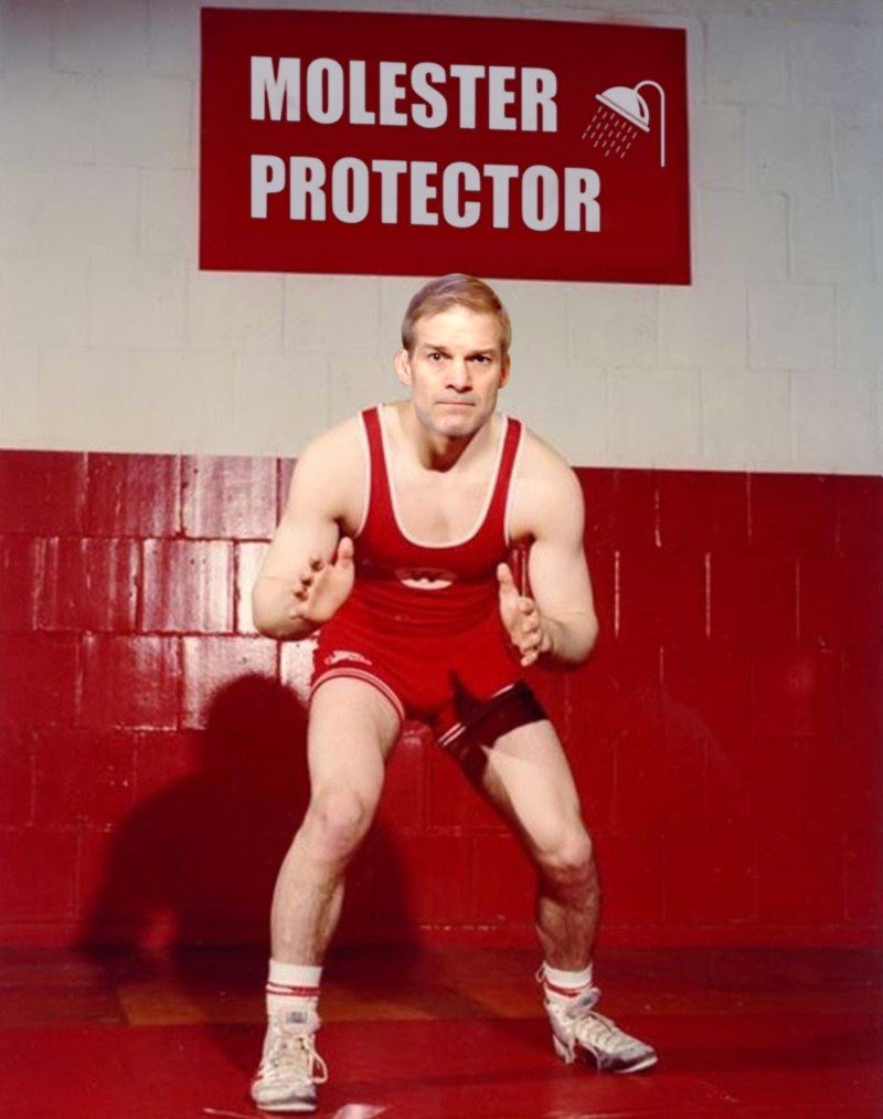 <a href="/Jim_Jordan/">Rep. Jim Jordan</a> In Real America people report sexual predators to the authorities We don't protect molesters #MolesterProtector 👇👇👇👇