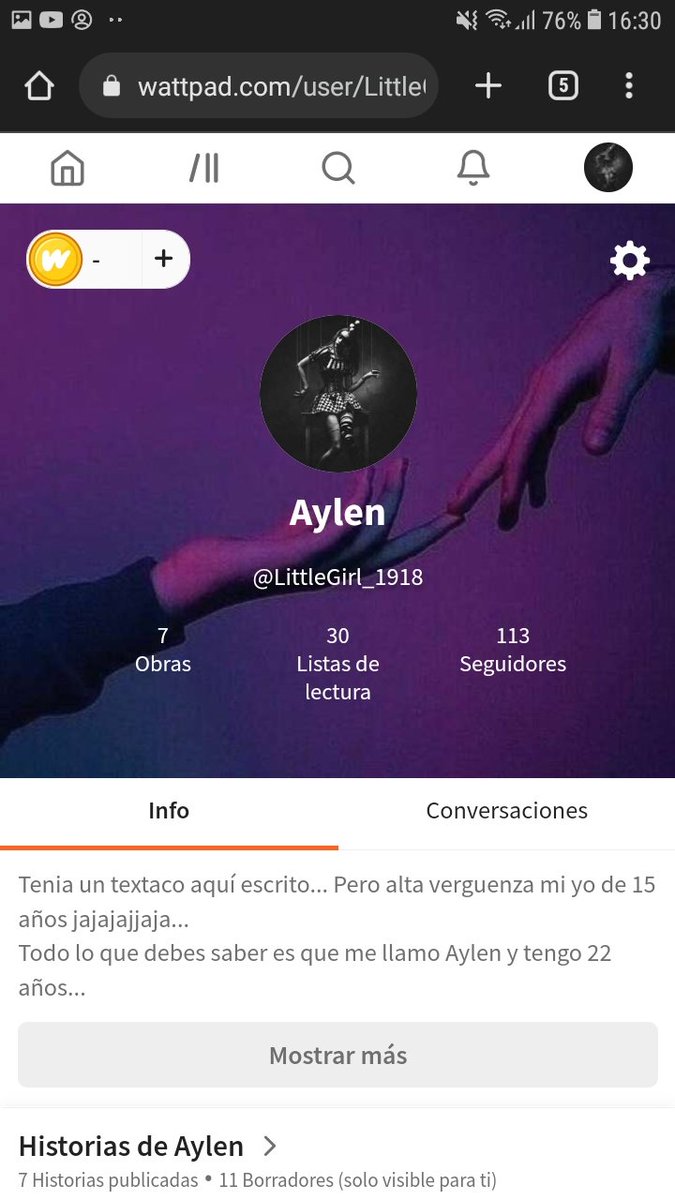 _stellafugaz_'s tweet photo. @MRedGhost Te paso captura de mi perfil, porque ni idea de como pasarte el link jajajajja pido perdon x2 https://t.co/lVZD2KFmrU