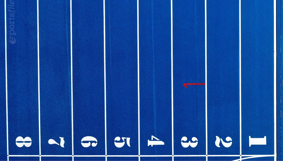 The brand new athletics track at UCD ready for action