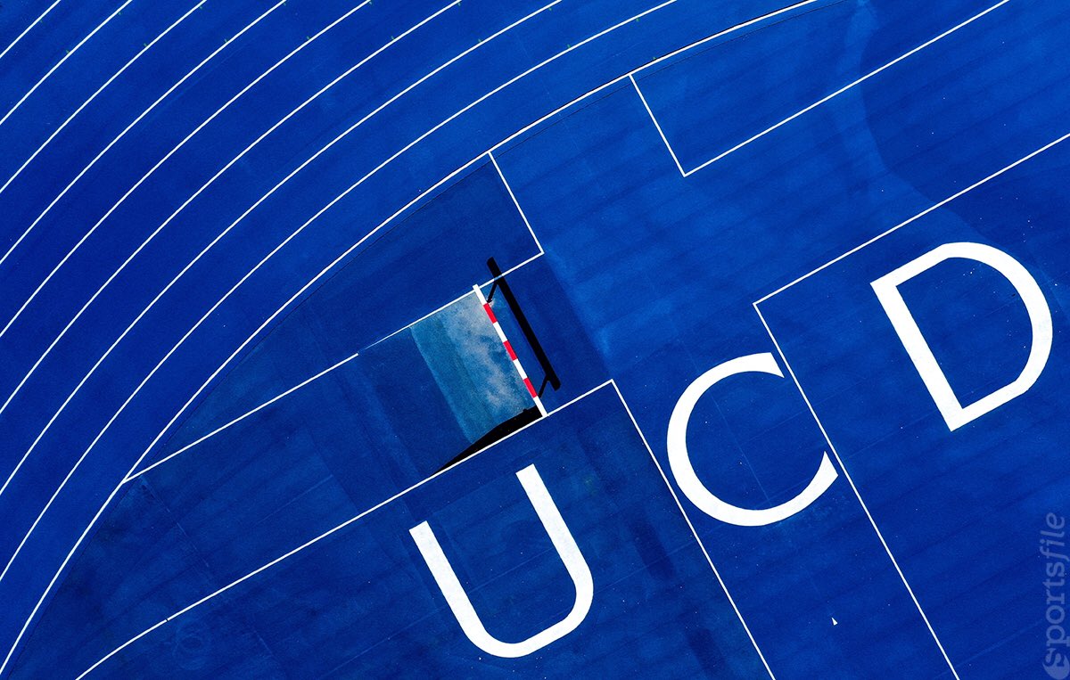 ramseycardy's tweet photo. The brand new athletics track at UCD ready for action https://t.co/Yl3l7FtiK9