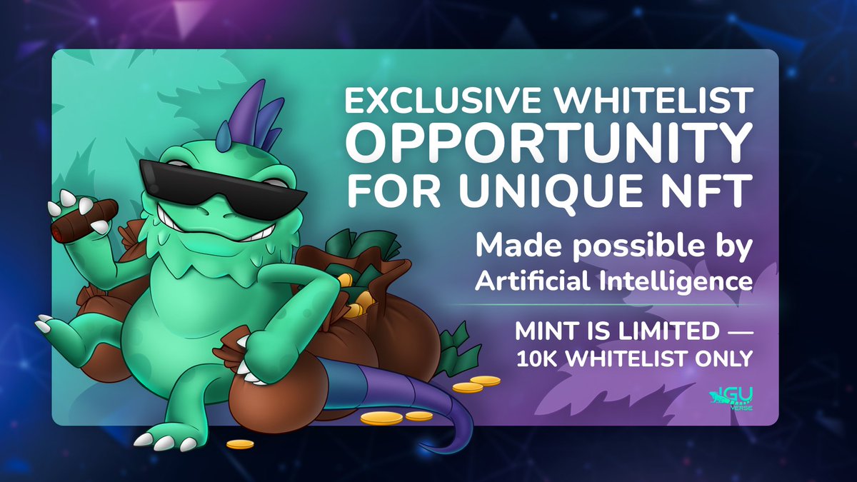 iguverse's tweet photo. Our Whitelist contest is still ongoing!  Take part in the exclusive mint enhanced by 🤖Artificial Intelligence. 
It's your chance to create a truly original NFT that the world has never seen before. Take a look at our Medium to see how you can get them 🚀
https://t.co/iSFsEVTDFU https://t.co/XY7RXxyFVL
