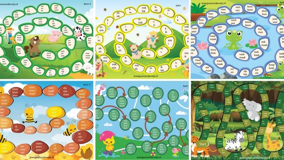 Gi - Ga - Groen.
Leuke ganzenbordspellen in het thema gi - ga - groen. Deze ganzenbordspellen passen bij VLL start t/m kern 5.
wegvanonderwijs.nl