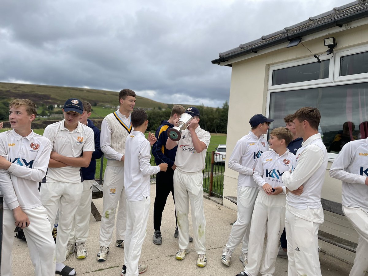 Couldn’t be prouder after our U17’s, led superbly by Will Potts, retain the trophy; the first time ever a team has done so in this competition. Congratulations lads, you’re a credit to the club! #uptheDelph 💙💛🏆🙌