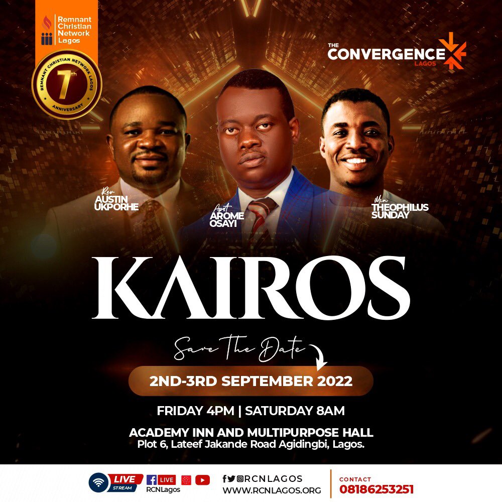 RCNLagos's tweet photo. #Announcement #RCNLagosCBS #KingdomTools #TheRefining https://t.co/F1LNEtHPzX