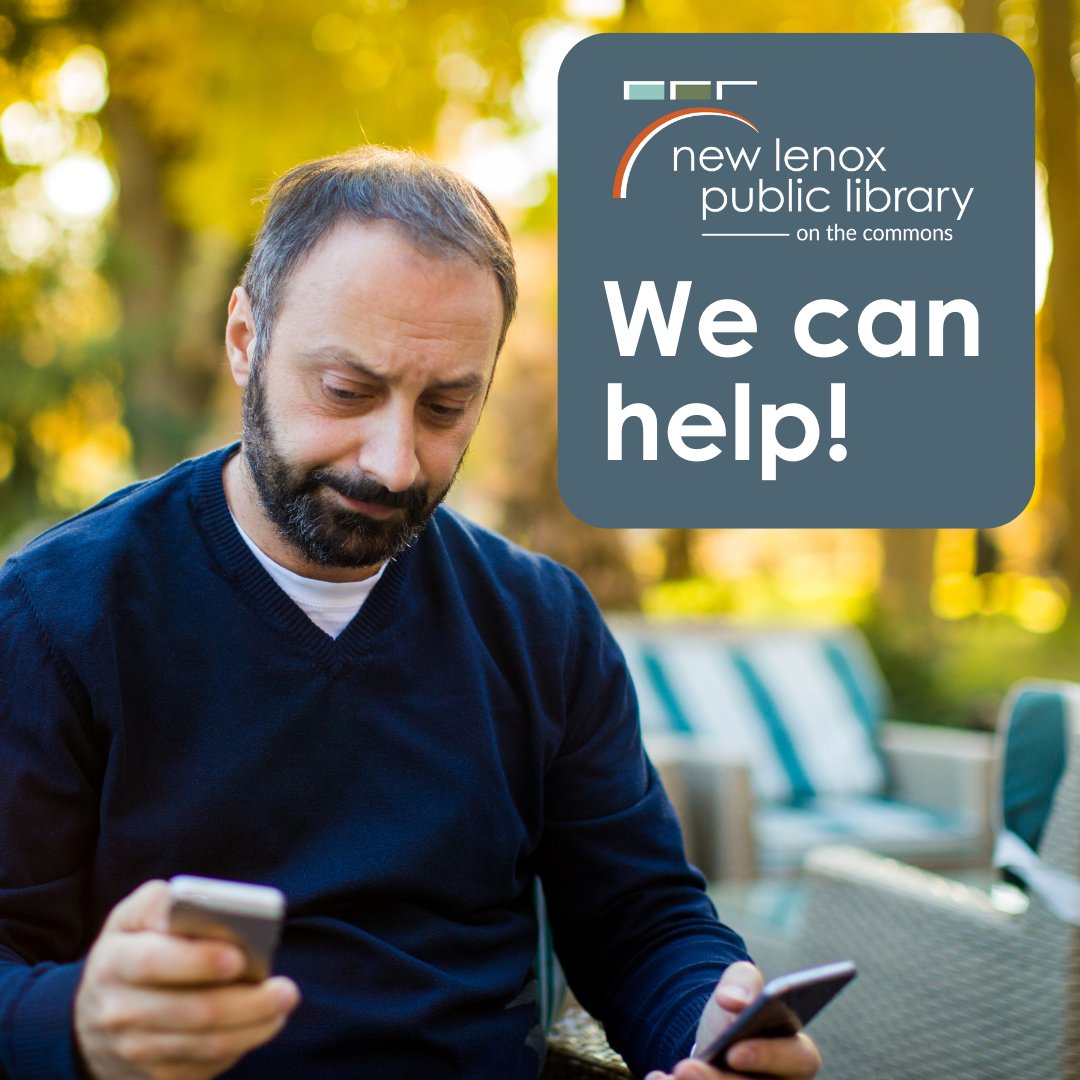 Need help figuring out library resources or learning how your new phone works? Call Adult &amp; Teen Services at 815-485-2605 ext. 400 or stop by to set up a one-on-one tech help appointment!