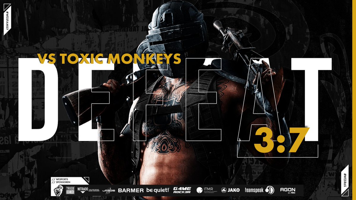 WeSports_Main's tweet photo. - Matchday Result -
@FireLeagueDE | #R6S
🆚@ToxicMonkeys
Tapfer gekämpft - dennoch hat es am Ende nicht gereicht. 3:7 #WeSLose GGWP💪
Ein erneuter Dank an @ThorsHeroR6 & @GebruederGames fürs casten!
#WeSTeamAC:
@AzzurroR6S
@iAlpollo
@das1und1
@PsYchO_r6s
@NanoSturm https://t.co/M7gIlE78GT