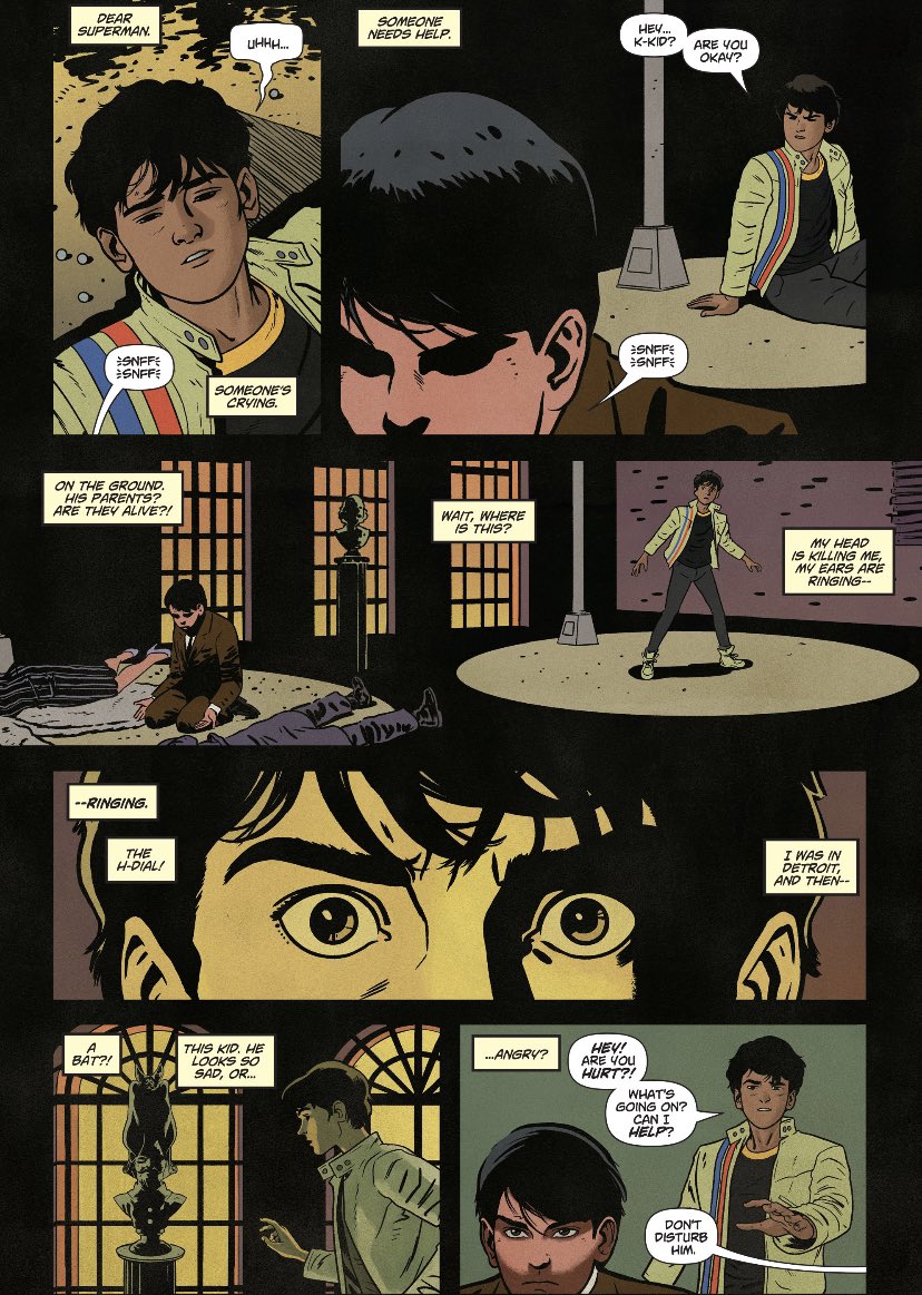 chelsdaniel280's tweet photo. “Dear Superman. Someone’s crying. Someone needs help.”
(Dial H for Hero #5 - Sam Humphries, Joe Quinones, Scott Hanna, and Jordan Gibson)
#MiguelMontez #Batman #Superman
#DCWonderComics #dccomics https://t.co/iAxveWDJUx