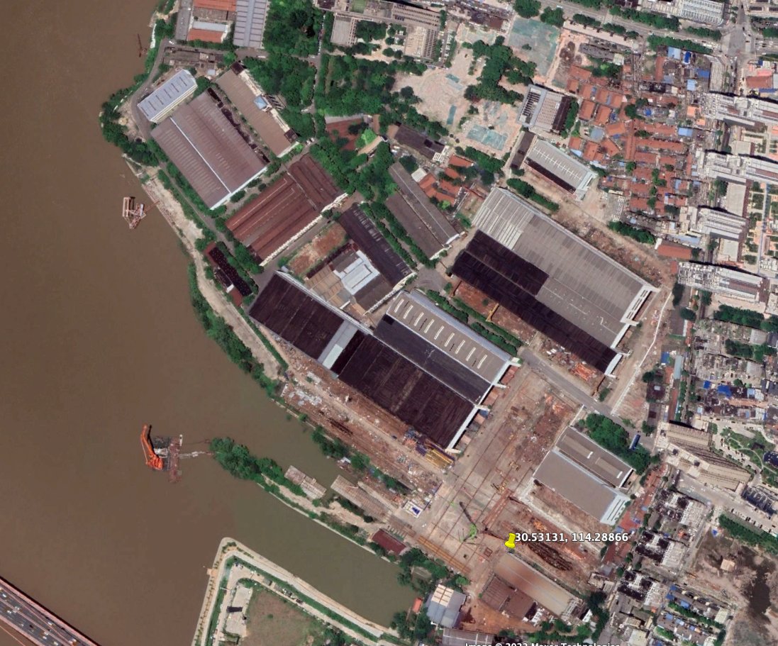 PakDefTeam's tweet photo. Looks like the whole plant of Wuchang Shipbuilding Industry was dismantled and shifted somewhere else between July 2021 and May 2022.
P.S. This is the same shipyard where #PakistanNavy Type-054AP #TughrilClass Frigate was built
@CovertShores @Twi77zler https://t.co/S8oFcvspGb