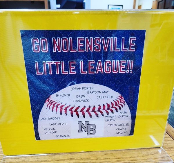 NolensvilleLib's tweet photo. โพ๏ธ We celebrated @NolensvilleLLB 2022 Little League World Series appearance with one of two baseball book displays. So proud of our Nolensville All-Stars Team! #NolensvilleTN #WillCoTN #WeBelieve #LLWS2022 https://t.co/7ypVkshmiA