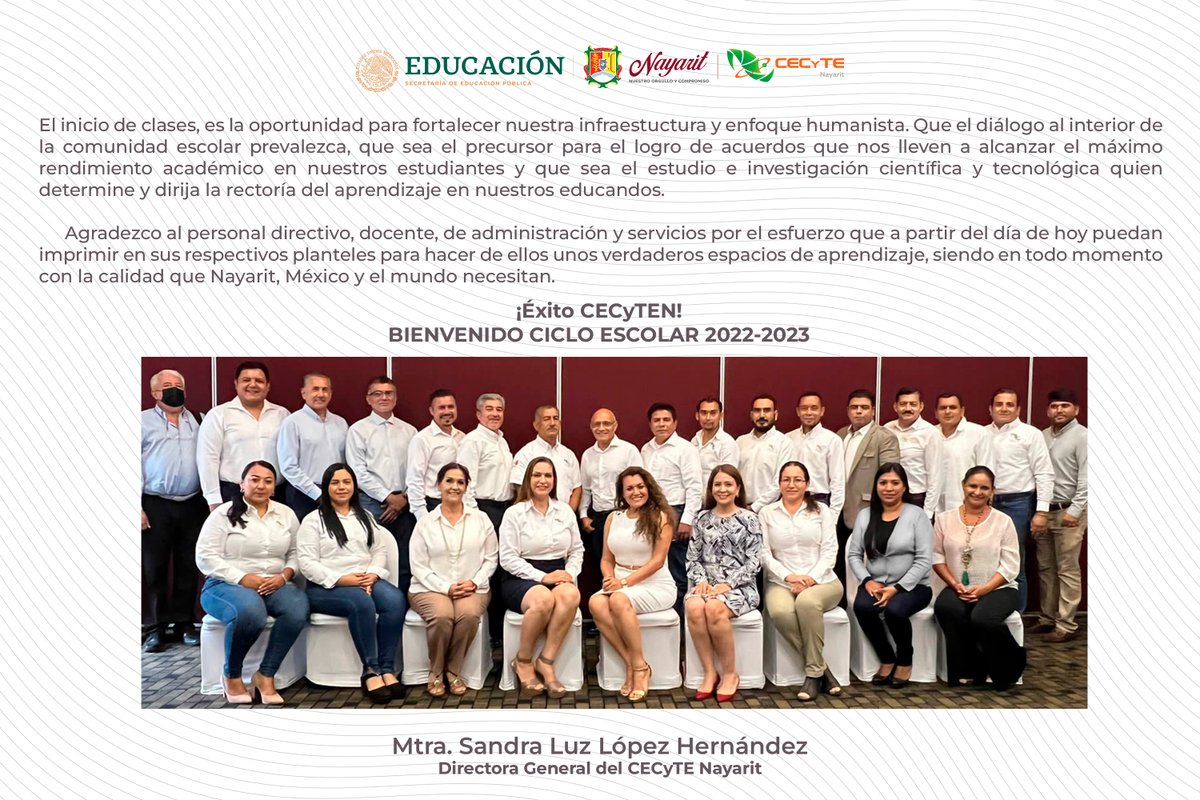 ¡Éxito CECyTE Nayarit!
#SomosCECyTE #OrgulloCECyTEN