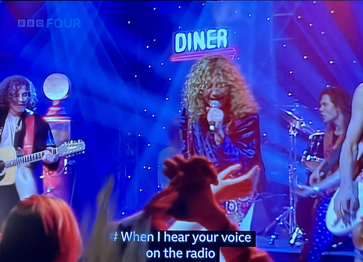Lisekit's tweet image. #1993watch Sharp disagreement among #TeamSofa on the merits of this Robert Plant song. I like it, and Robert seems very happy.