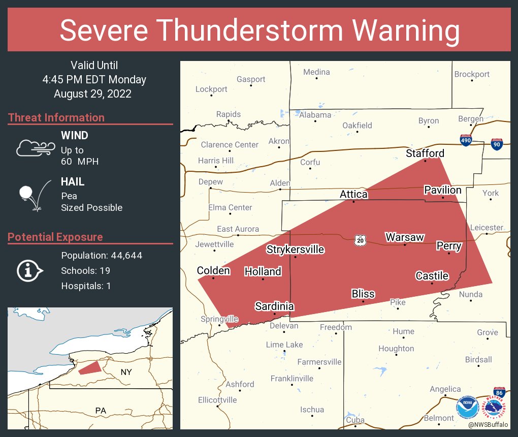 Batavia Daily News on Twitter "RT NWSBUFFALO Severe Thunderstorm