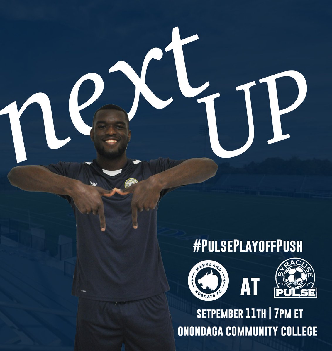 saltcityunion's tweet photo. NEXT MATCH #PulsePlayoffPush
First Responders Night! Attend the match with a Valid Medical, Police or Fire Department ID or badge and receive FREE Admission!
vs @MDBobcatsFC
September 11th, 2022 @ 7PM ET
Onondaga Community College
Buy Tickets: https://t.co/13M3XCQlrh https://t.co/c2X4tDP5kh