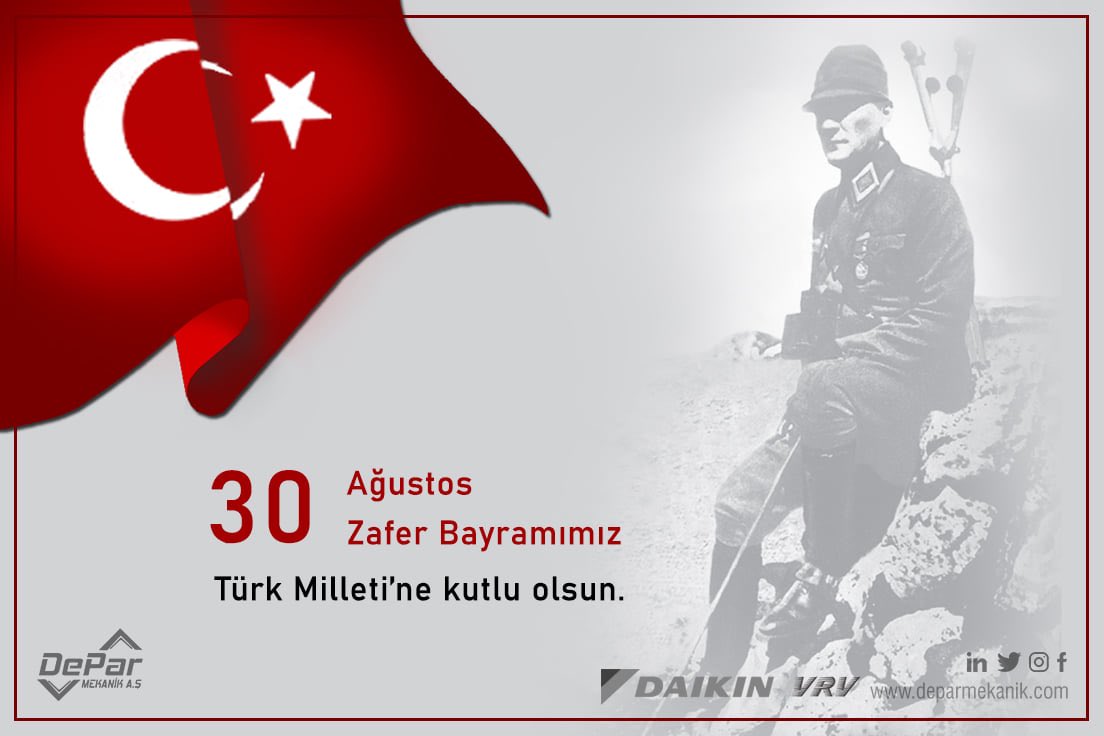 30 Ağustos Zafer Bayramımız Kutlu Olsun.