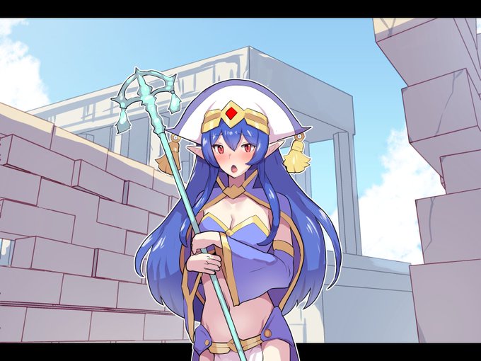 CG集作業も本日大詰めということで、一休みがてらのテスト画像掲載。背景は3Dのプリミティブを複数組み合わせて作成。一度作った素材はアングルを変えて別のシーンに使えるのが助かります。 