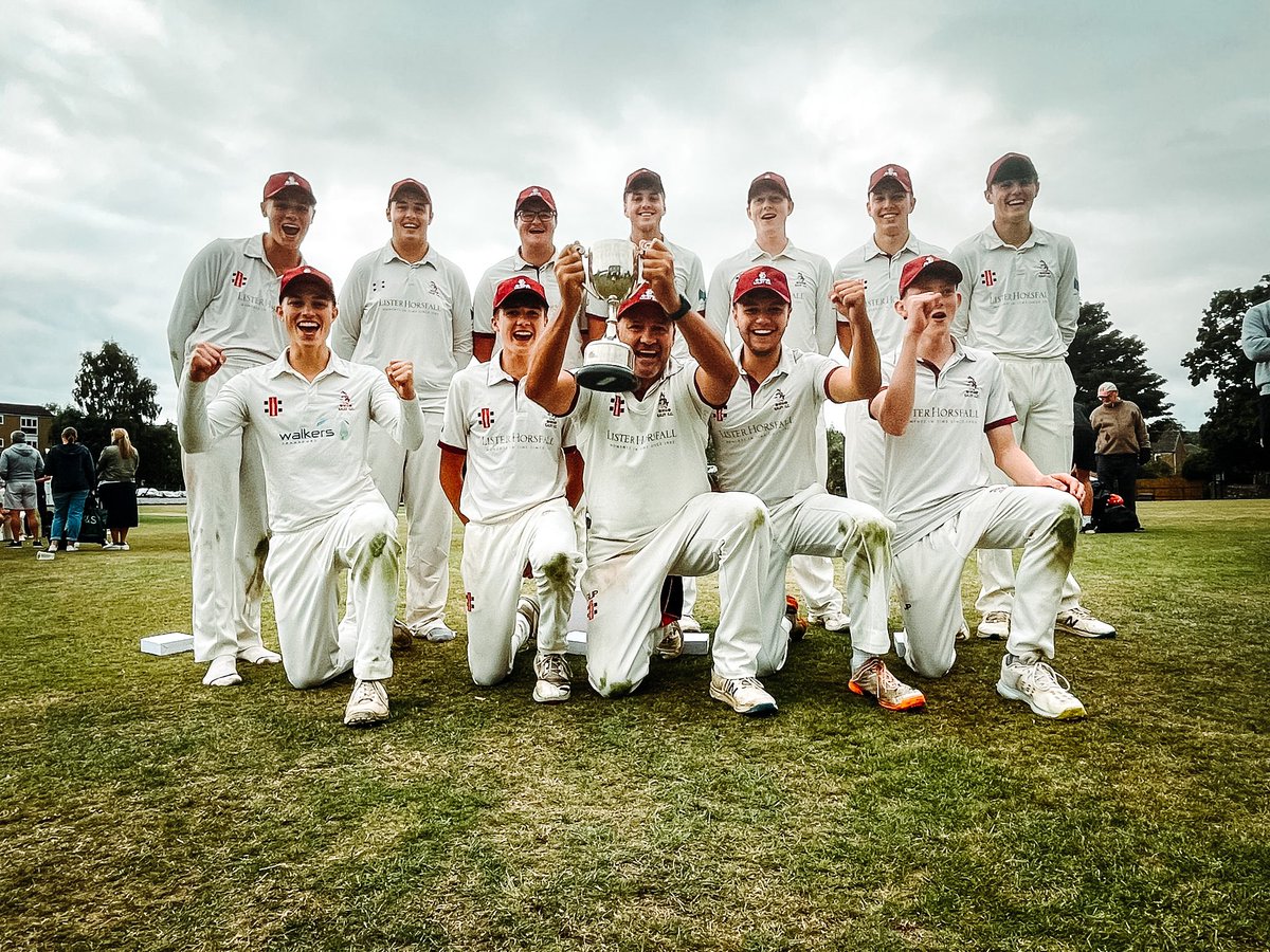 IlkleyCC's tweet photo. π Winners are grinners. A fantastic nail biting spectacle vs @PoolCricketClub in the Chappell Cup 3rd XI final at @MenstonCricket club today! Thanks to all at Menston who helped host such a fantastic day of cricket. #Proud #Winners #AWSCL #CupFinal https://t.co/KLCN3lqTom