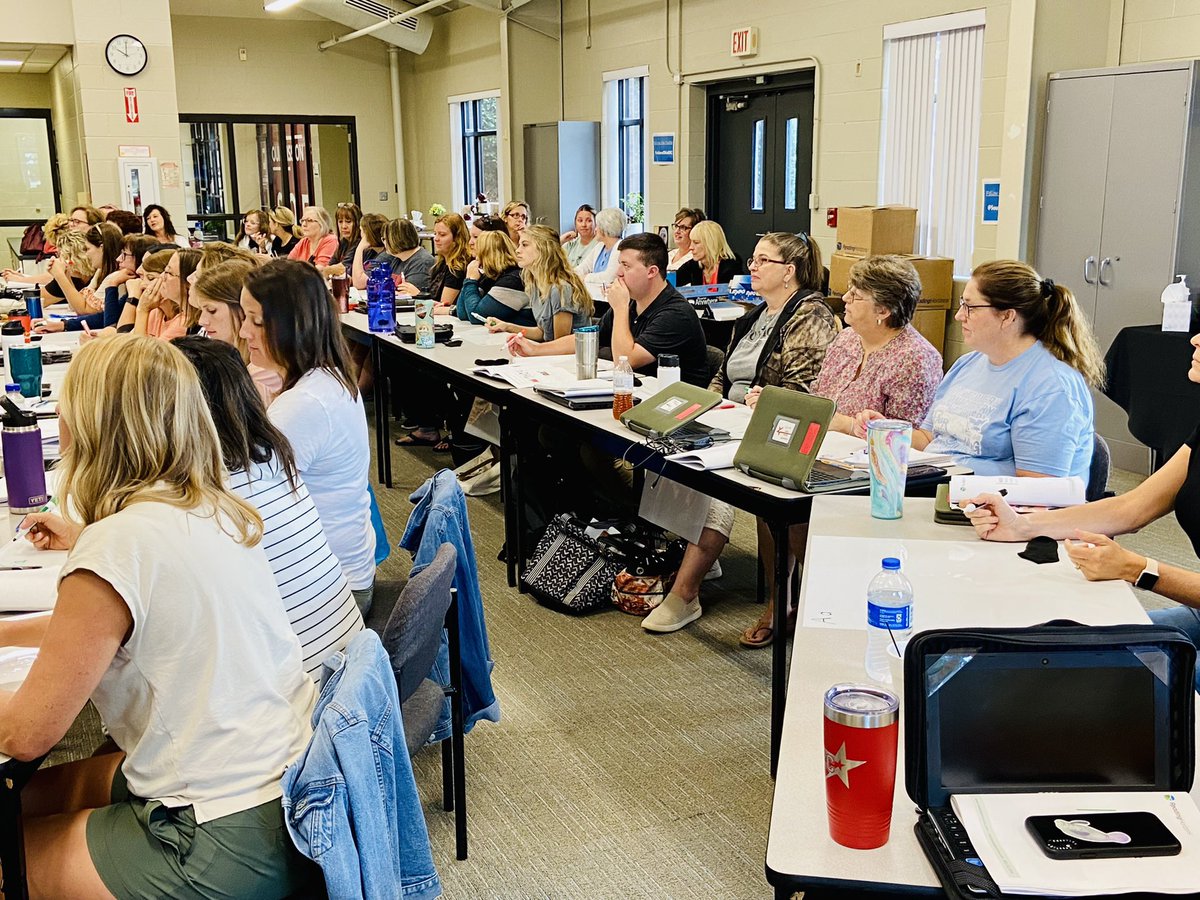 ECLocal's tweet image. EC elementary teachers participated in day 1 of a two-day professional development session in preparation of the new year.