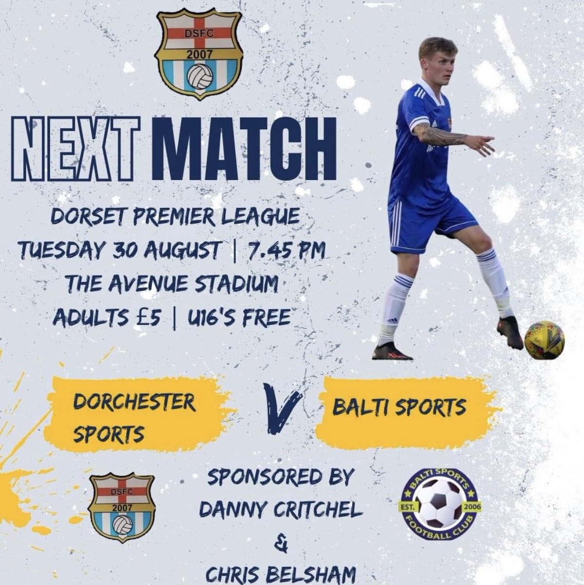 DorchSports's tweet photo. Tomorrow is derby day!

A fixture that rarely disappoints. Get yourself to the Avenue for another cracking edition of the ridgeway rumble.

#COUS💙 https://t.co/miF1DxY02i