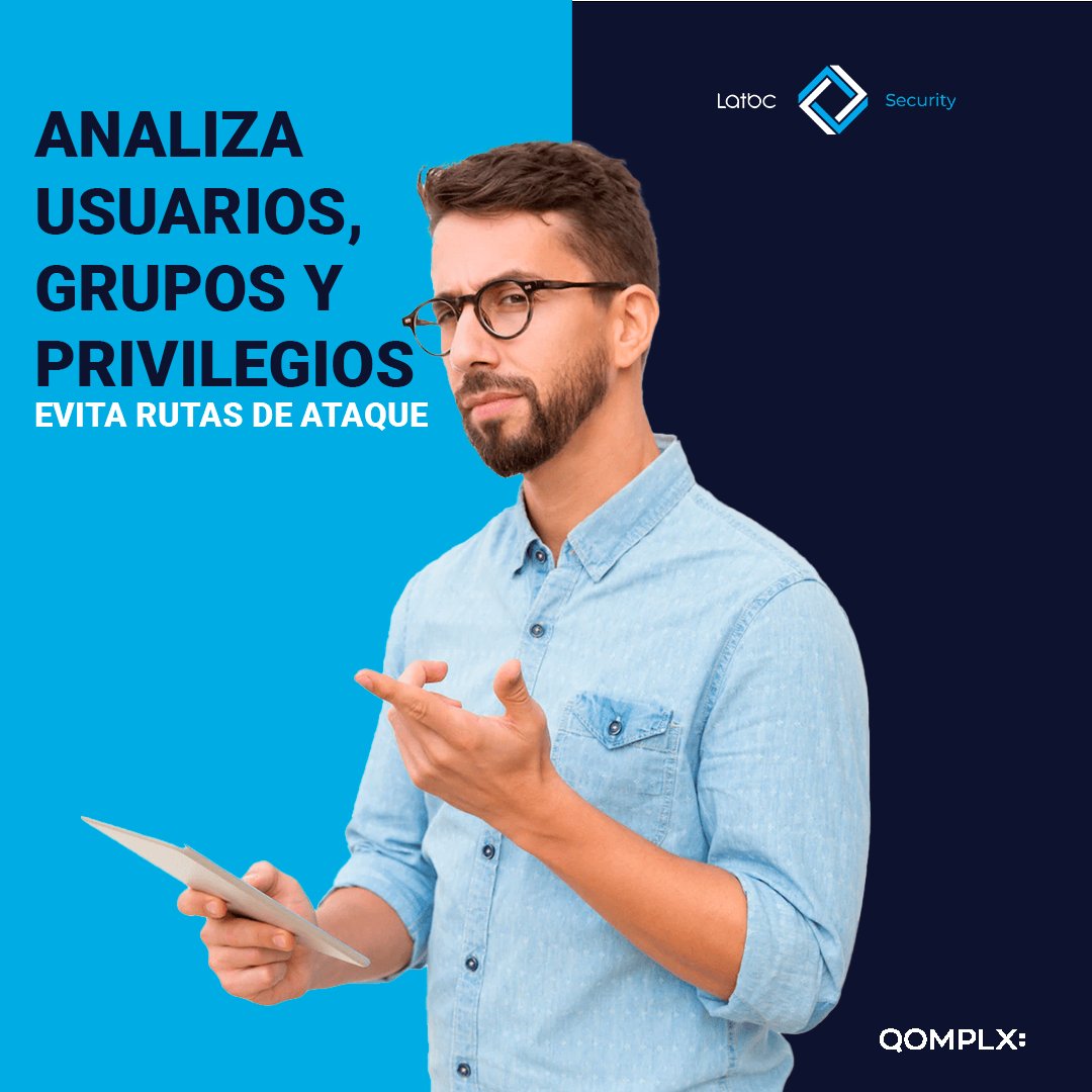 Latbc's tweet photo. El active directory es un punto muy vulnerable a ataques, un hacker puede estar más de 6 meses dentro del mismo y pasar desapercibido, mantén tu active directory protegido y anticípate. 
Qomplx real time security for active directory.
#Latbc  #enrichdata #qomplx  #latbcsecurity https://t.co/vQ5kE6B0oe
