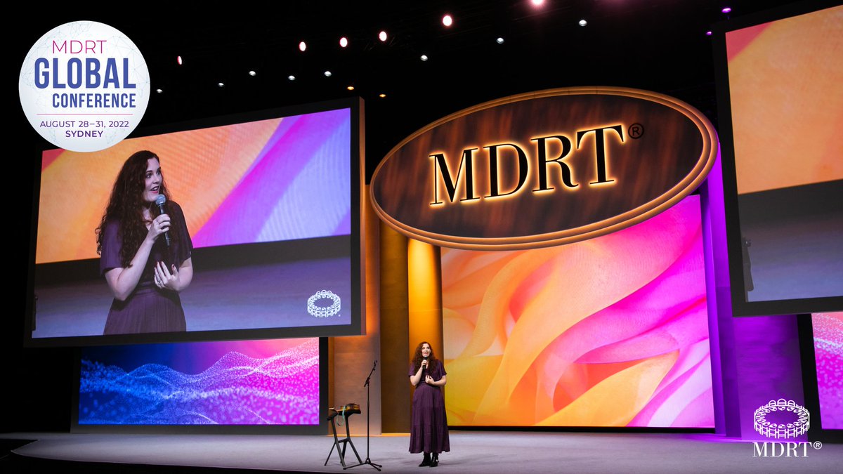 MDRtweet's tweet photo. .@mandyharvey lit up the Main Platform with an inspiring presentation at the #MDRTGlobalConference. The “America’s Got Talent” star showcased songs and told her inspiring story, encouraging others to embrace challenge as a steppingstone to success. https://t.co/fUawsW21pJ