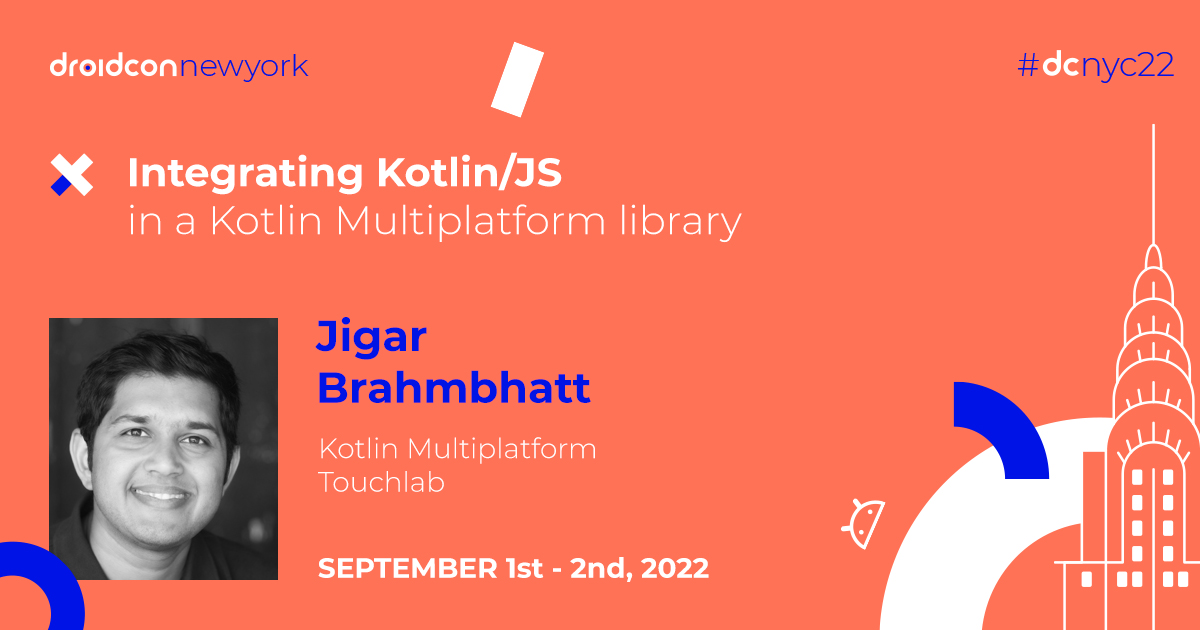 droidconNYC's tweet image. Happy to introduce our newest #dcnyc22 speaker addition, Jigar Brahmbhatt! @shaktiman_droid will discuss what to consider for the #Kotlin/JS integration, how to support #JavaScript or #Typescript, #Gradle configuration, & more.
Full abstract: nyc.droidcon.com/jigar-brahmbha…