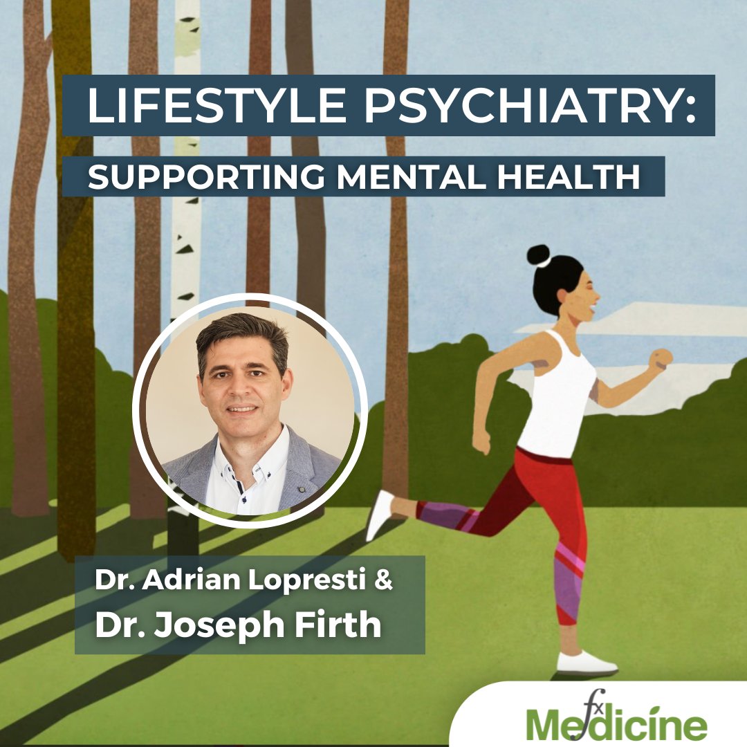 Dr. Joseph Firth joins Dr. Adrian Lopresti in our latest podcast to discuss the emerging field of #lifestyle #psychiatry including the associated #research, challenges and the #benefits it offers to support #mentalhealth #FXMedicinepodcast bit.ly/3PWKkdX