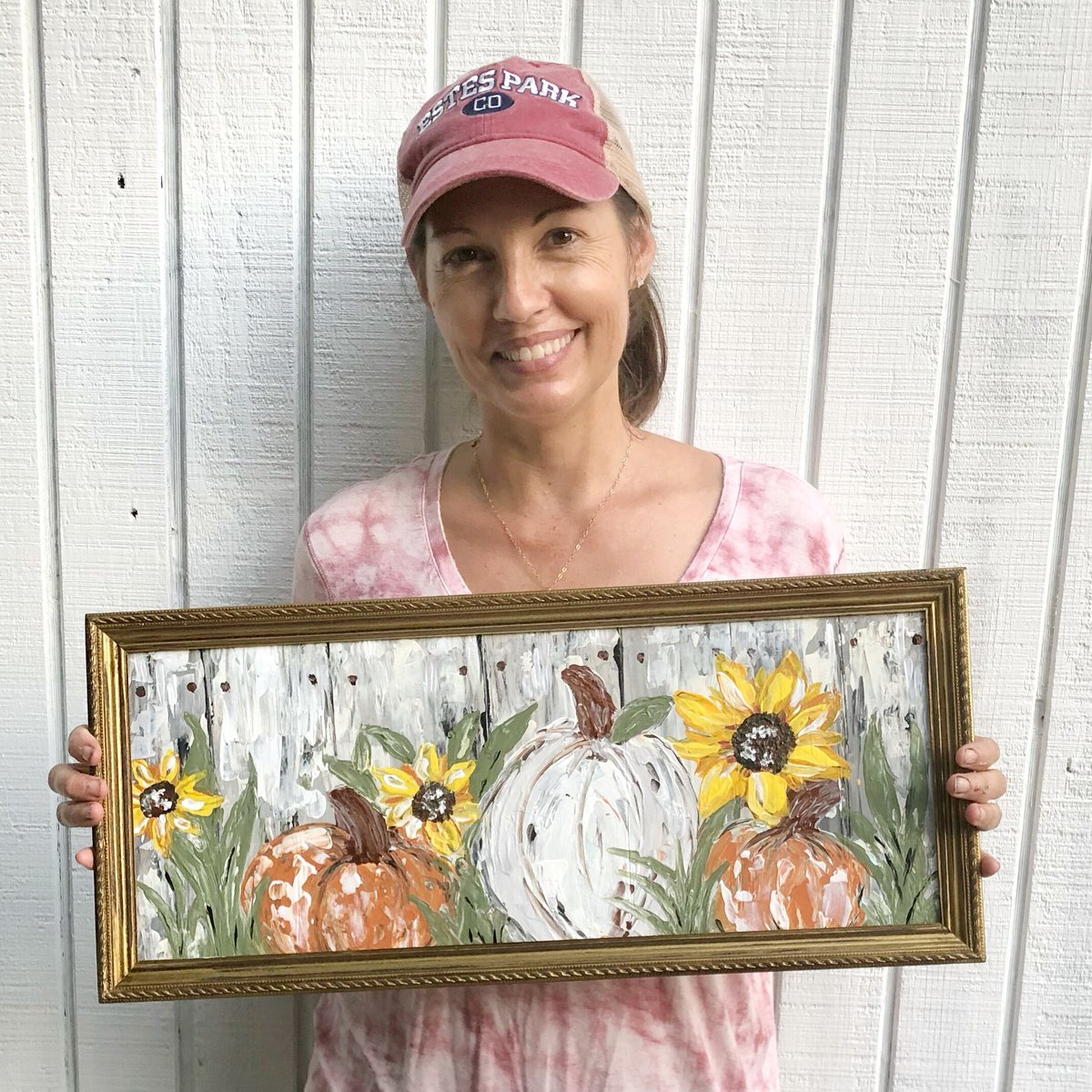 ginsden's tweet image. Wow picks! Thanksgiving Decor ,Wood sign with distressed gold frame. Hand painted pumpkins and sunflowers, one of a kind item. Pallet knife art at $125.0 at etsy.com/listing/521864… Choose your wows. 🐕 #HomeDecor #RusticSigns