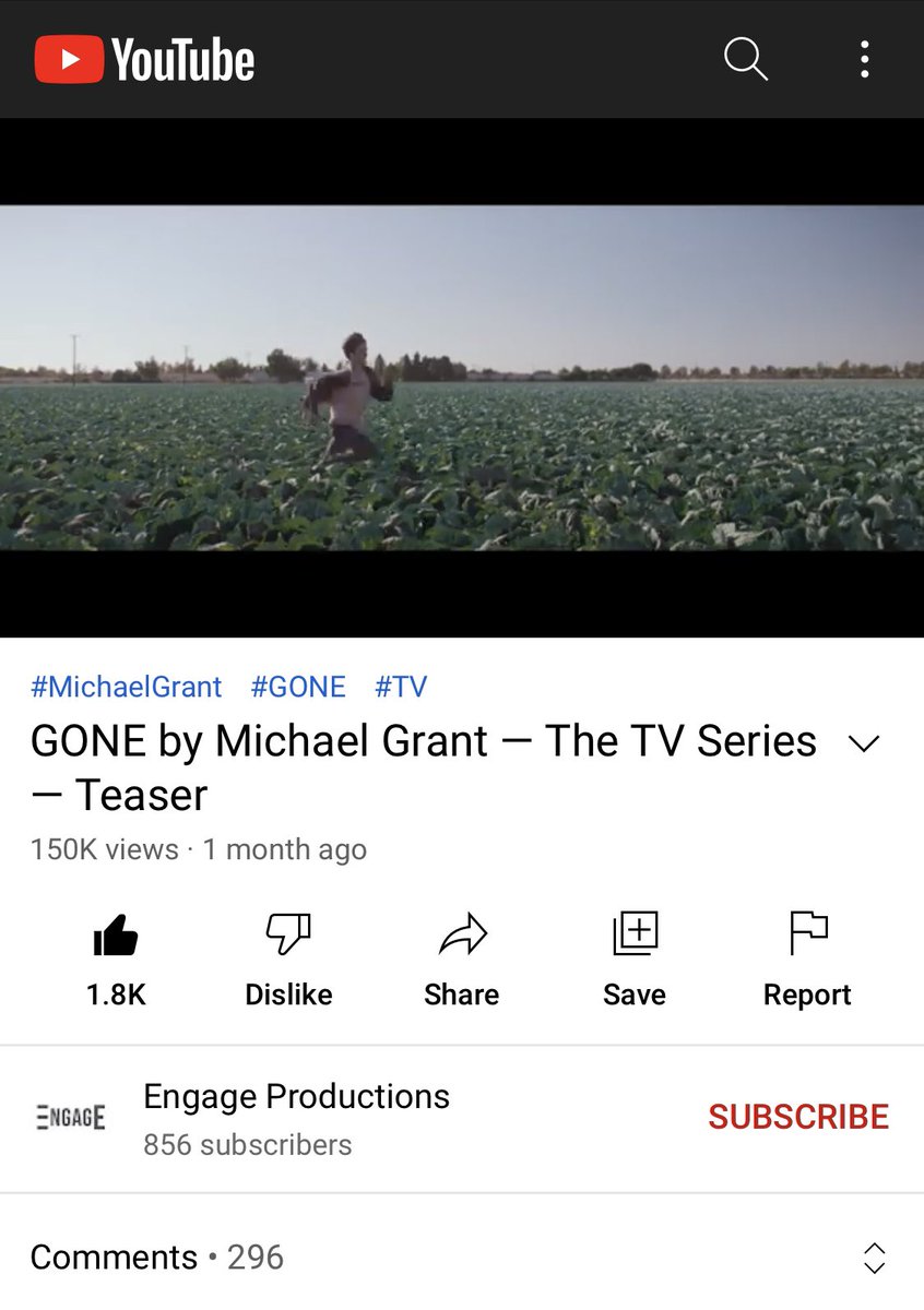 gonetvseries's tweet photo. The GONE teaser has hit 150k views on YouTube!🥳 Such a massive milestone achieved in only a month along with 10million+ more views on TikTok, I can only imagine how popular GONE would be if it was made into a TV show! #GONE #GONETV #WEWANTGONETV #GONENOTFORGOTTEN #gonetvseries https://t.co/mTb56LLK11