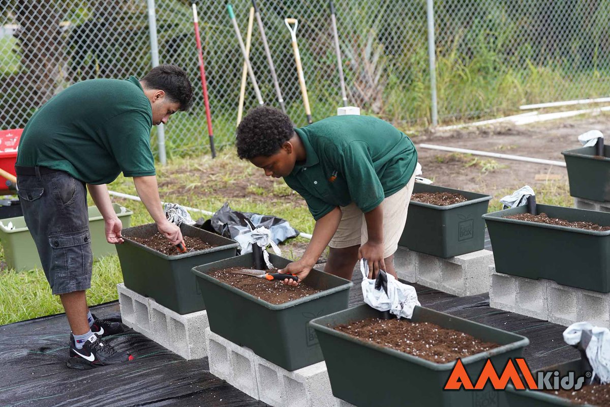 AMIkids's tweet photo. We launched our new Youth and Family Nutrition Program last Friday by building an #urbanfarm with @EarthBox at AMIkids Manatee! This new program aims to improve #nutrition and #gardening among youth and families. 

#WeAreAMIkids #KidsFirst #GrowYourOwnFood https://t.co/dWcXubQc7j