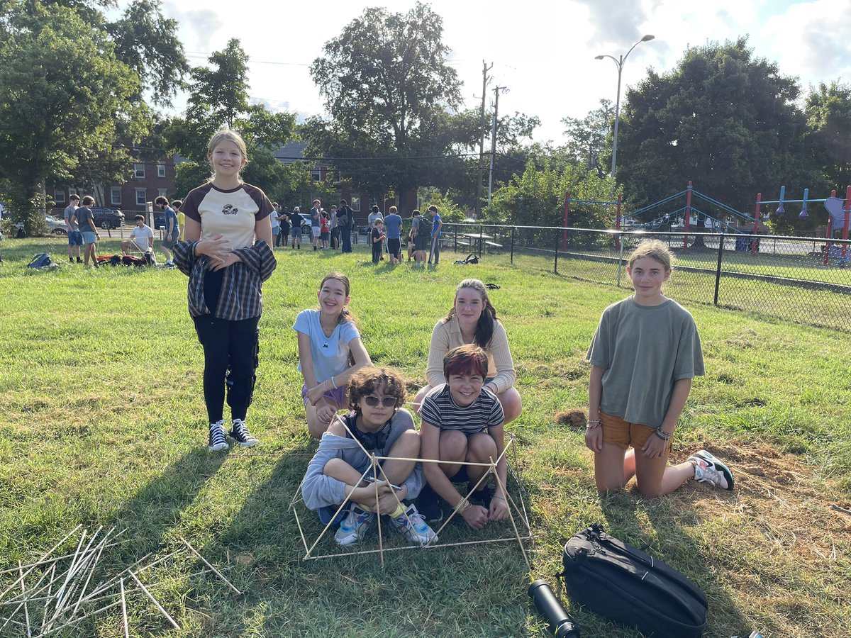 Welcome 9th Graders to your First Engineering Challenge!Task: How many people from your team can you build a hut for?? <a href="/arlingtontechcc/">Arlington Tech</a>