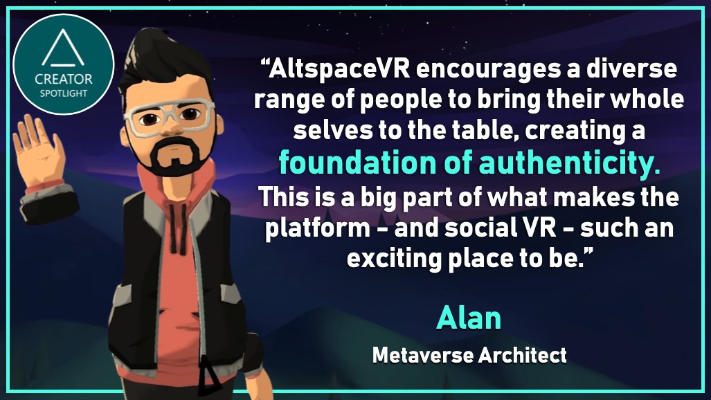 Altspacers! Meet our next #AltspaceVRtist, Alan, maker of many cool apps that elevate events and experiences in #AltspaceVR. Think fireworks, cocktails, and flair for your avatars.

Learn more about <a href="/acd/">Alan Chao 🏳️‍🌈🇺🇸🇹🇼</a> and his work his website: acdvr.xyz