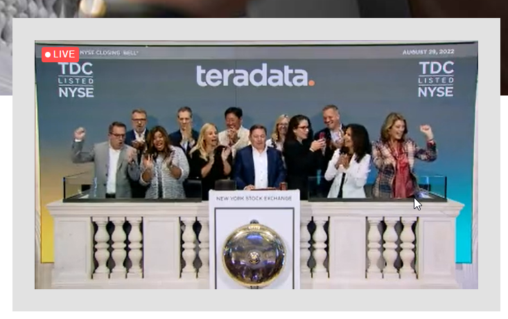 lvalone's tweet photo. Way to go #Teradata!!!!! #TDC  Making history on the #NYSE today! https://t.co/jeAWWWBDtY