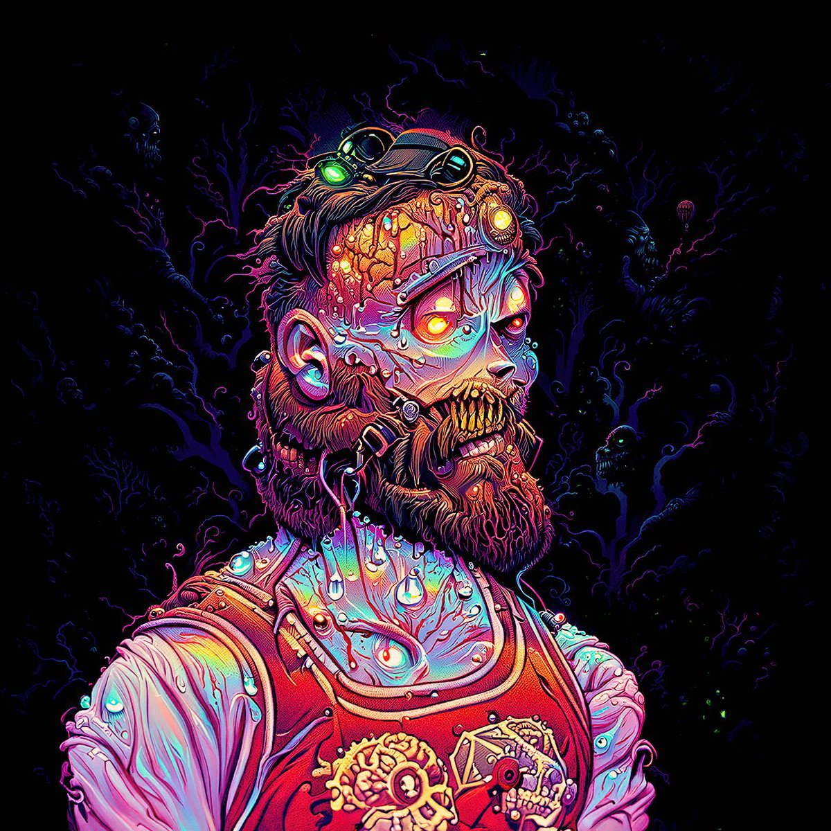 This thing came out so damn gnarly! <a href="/xerocooler/">Zero</a> absolutely blessed me on this commissioned piece and you should hit him up for your own 🔥 <a href="/DeGoatsDegods/">DeGoatsDeGods.⌐◨-◨</a> <a href="/DeGodsCommunity/">DeGods Community</a> #DeGods