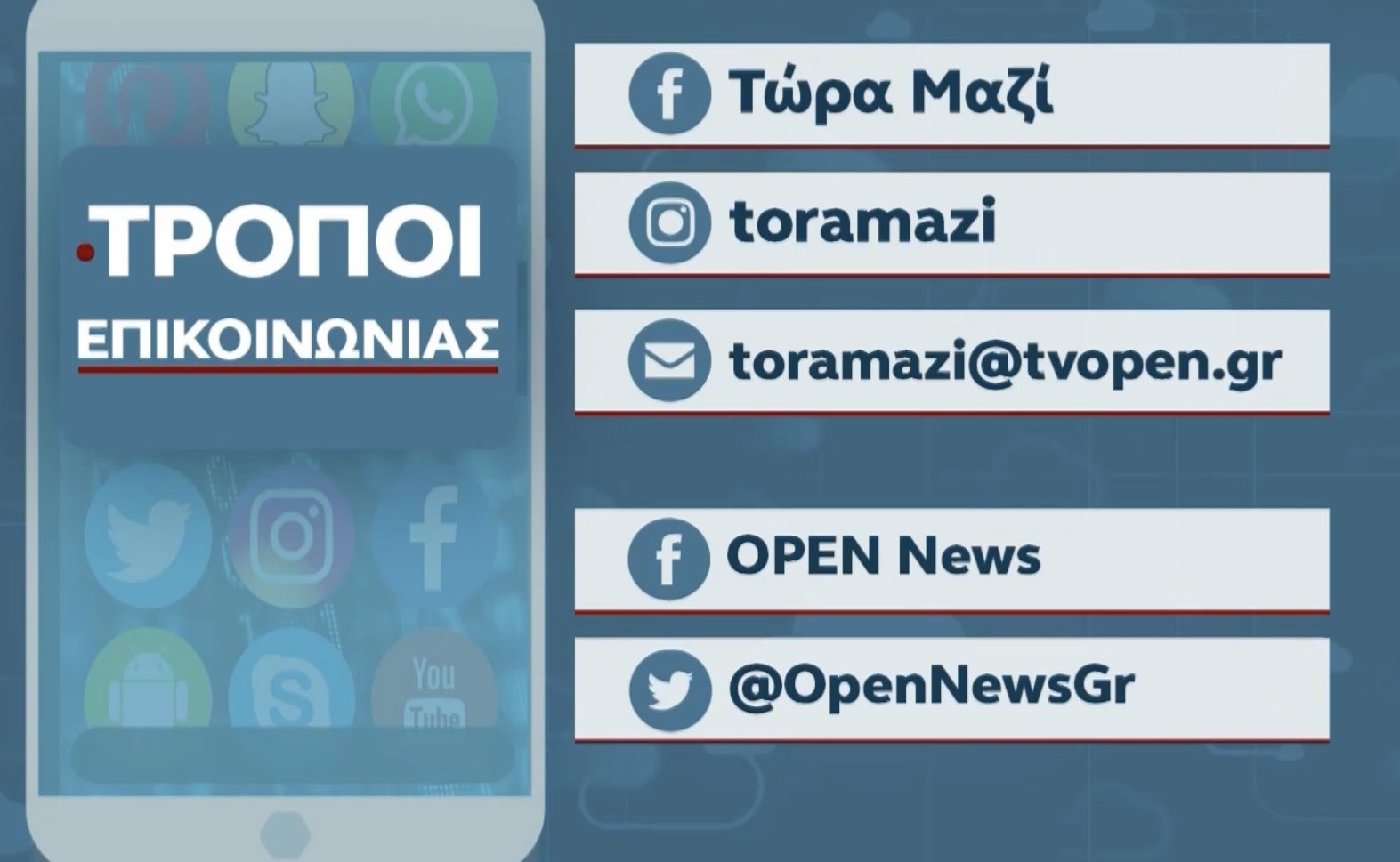 Evlambia Revi on Twitter: "Περιμένουμε τα μηνύματά σας! #ToraMazi