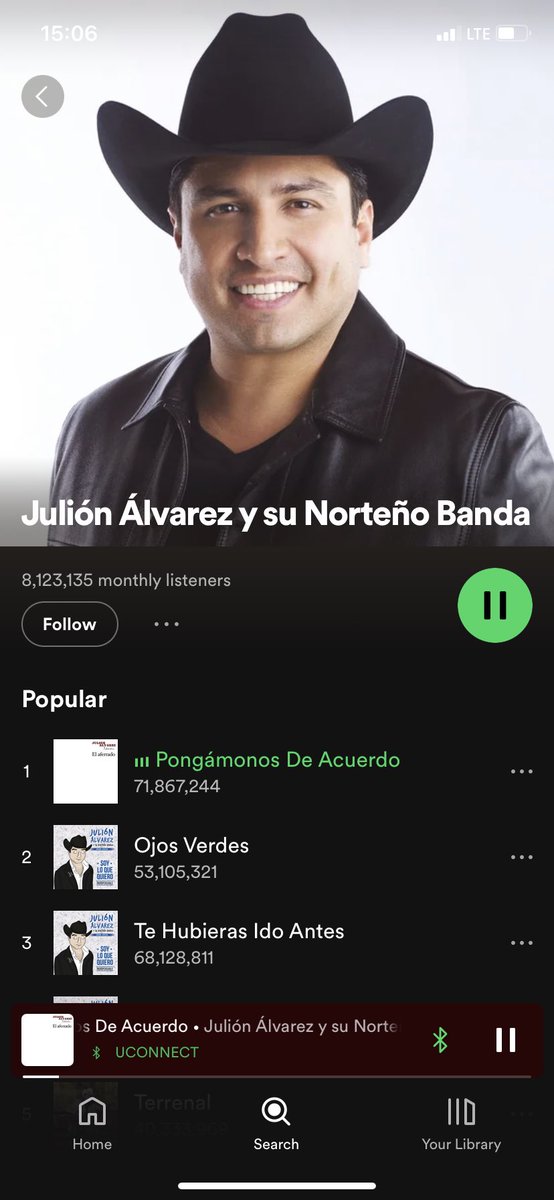 Pote_xd's tweet photo. The king is back #julionalvarez #Spotify https://t.co/BRgVurxMSr