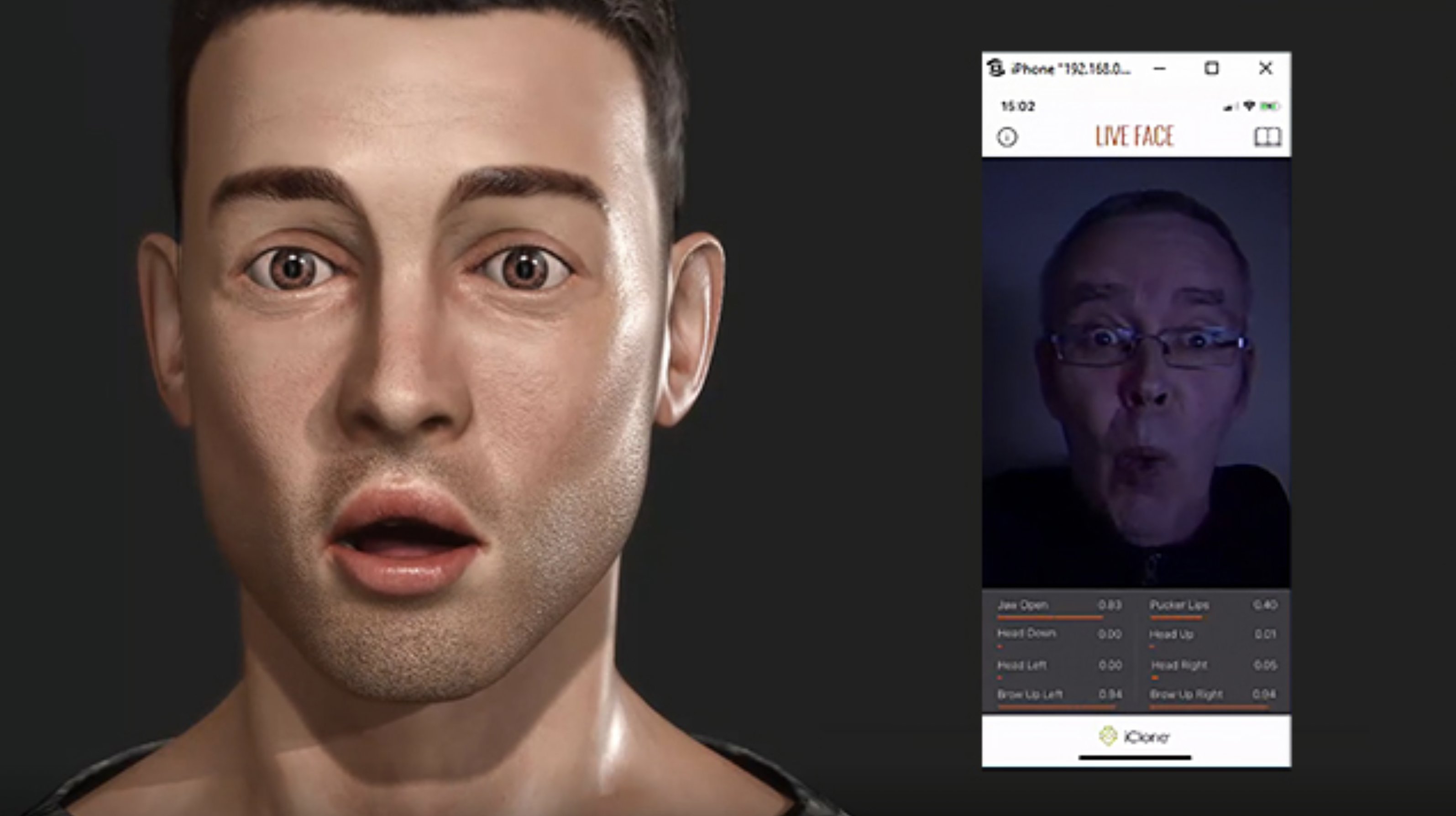 Iphone face Motion capture
