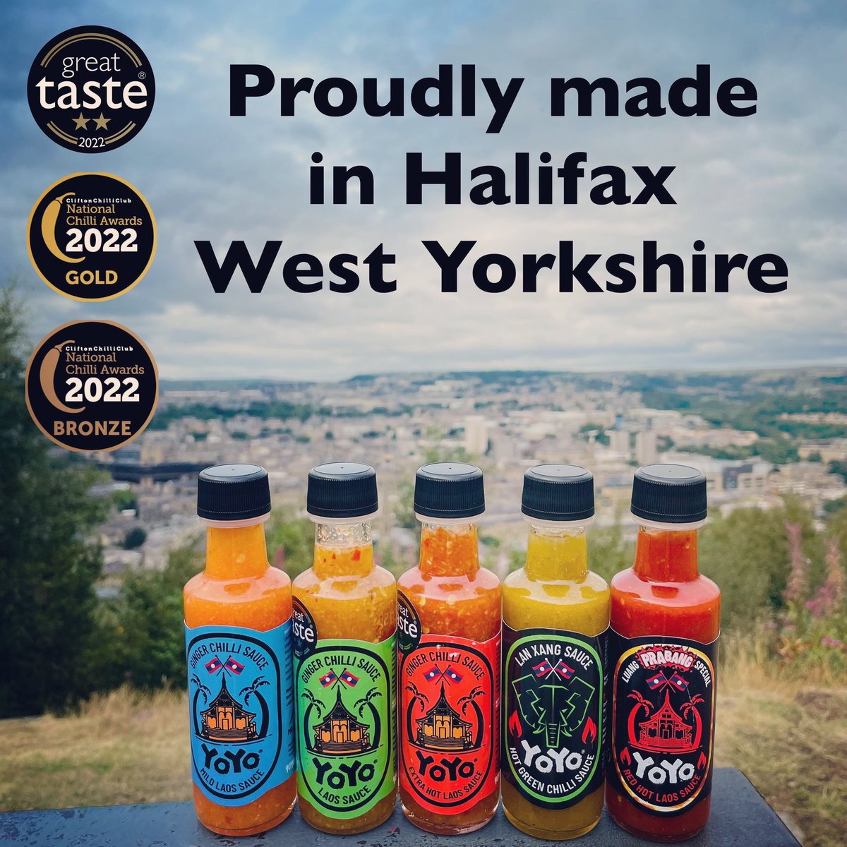 yoyolaossauce's tweet photo. Halifax’s award winning hot sauce 🔥 Made with love from Laos 🇱🇦 proudly in Halifax, West Yorkshire.

#yoyolaossauce #madeinHalifax #calderdale #madeinyorkshire #halifaxtown #halifaxbusiness https://t.co/pHxnrVDwZI