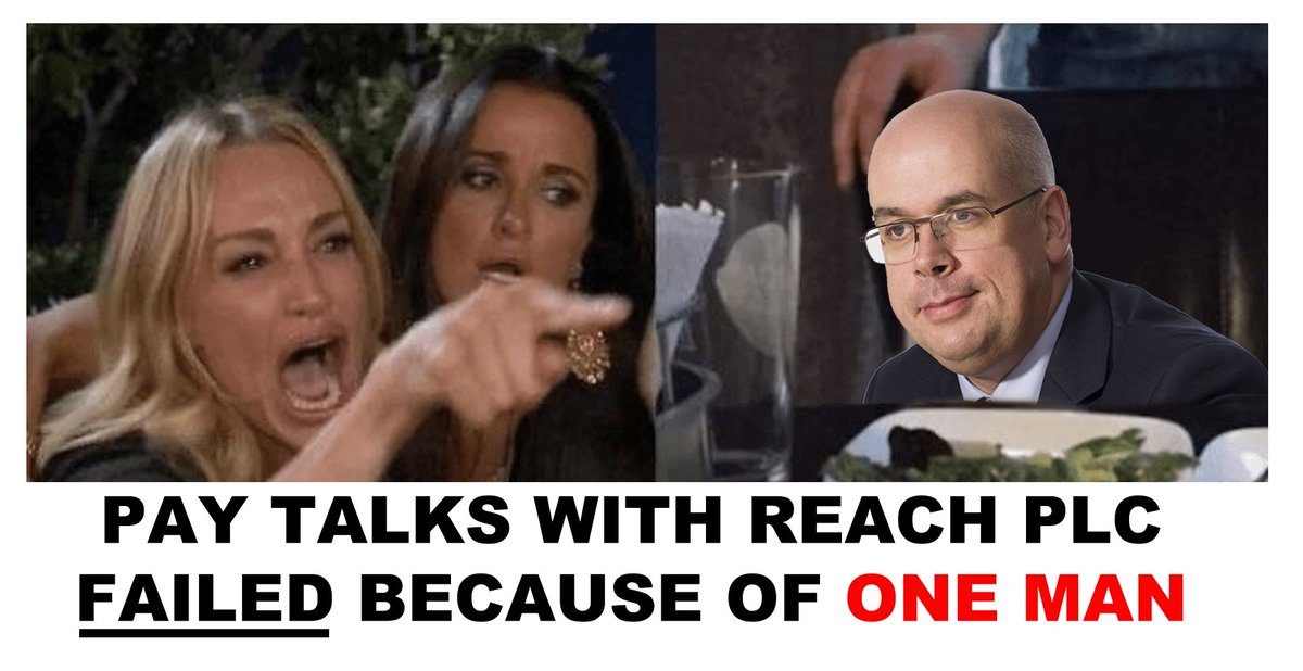 MirrorNUJ's tweet photo. We suspended the #NUJReachStrike on Friday to get back around the table with Reach PLC and after 2 days of talks we were on the threshold of a resolution. However, earlier today talks collapsed because Jim Mullen PERSONALLY REJECTED the idea of an improved consolidated pay offer https://t.co/9B6J3DoEr2