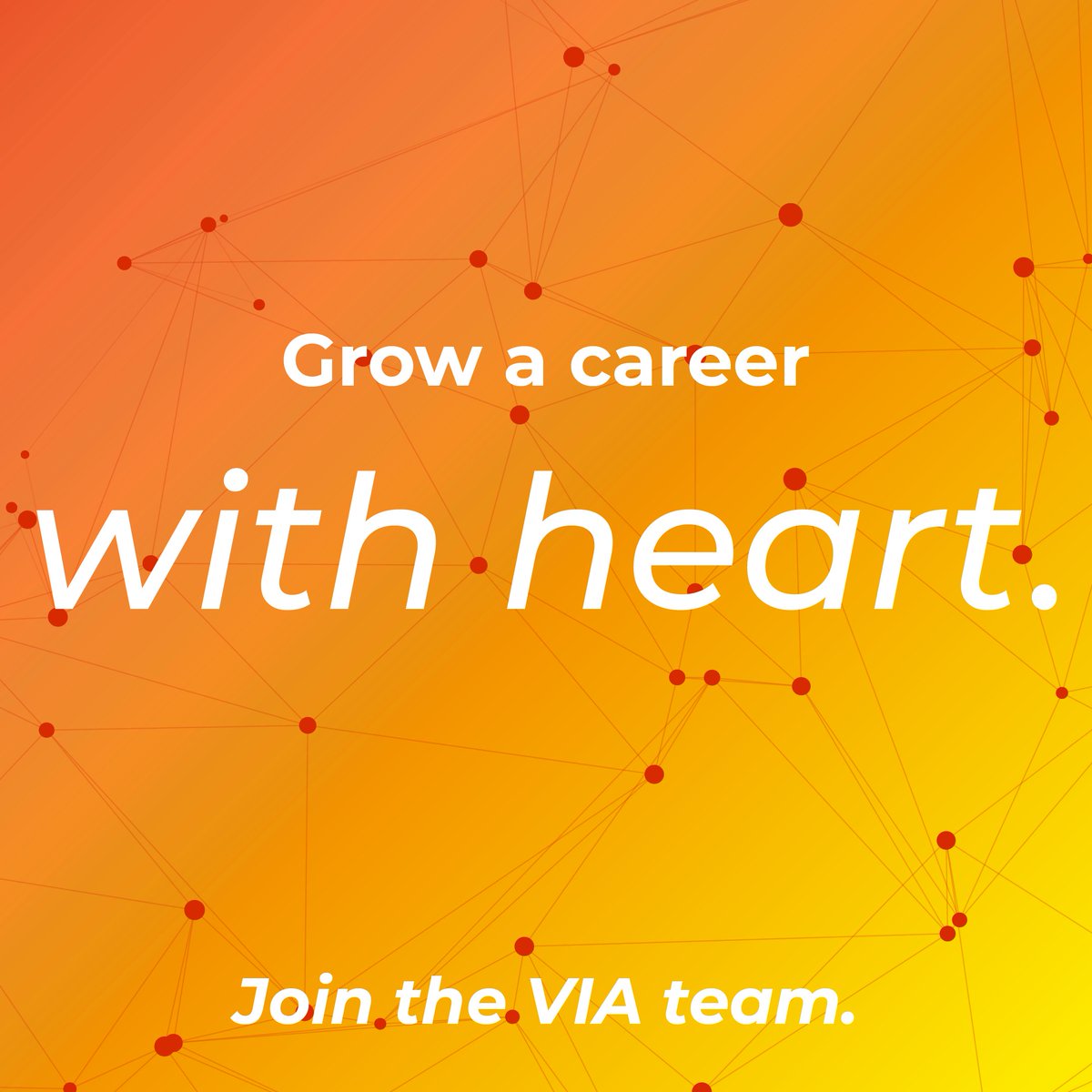 Looking for an opportunity to make a positive impact on others by working at the intersection of service and science? Join the VIA staff and make a difference to individuals with autism and their families. Check out current openings at viacenters.org/jobs