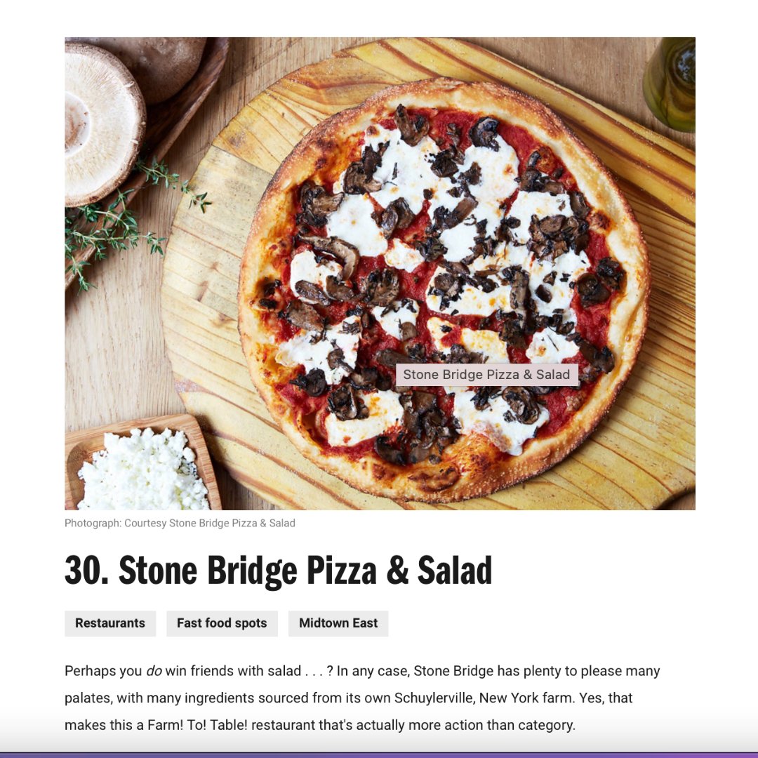 Stonebridgenyc's tweet photo. One of the best 31 absolute best pizza places in NYC according to TimeOut https://t.co/t59TJxjUxw