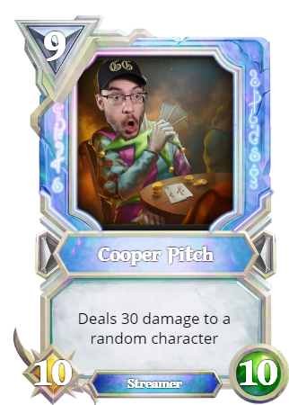 GUcustom_cards's tweet photo. A new #GodsUnchained custom card was created by: 0x1f02e36e66cfc099a8c1562a35aa40431bf9ea78 https://t.co/LXfgl334IC https://t.co/sEDLnRoFxj
