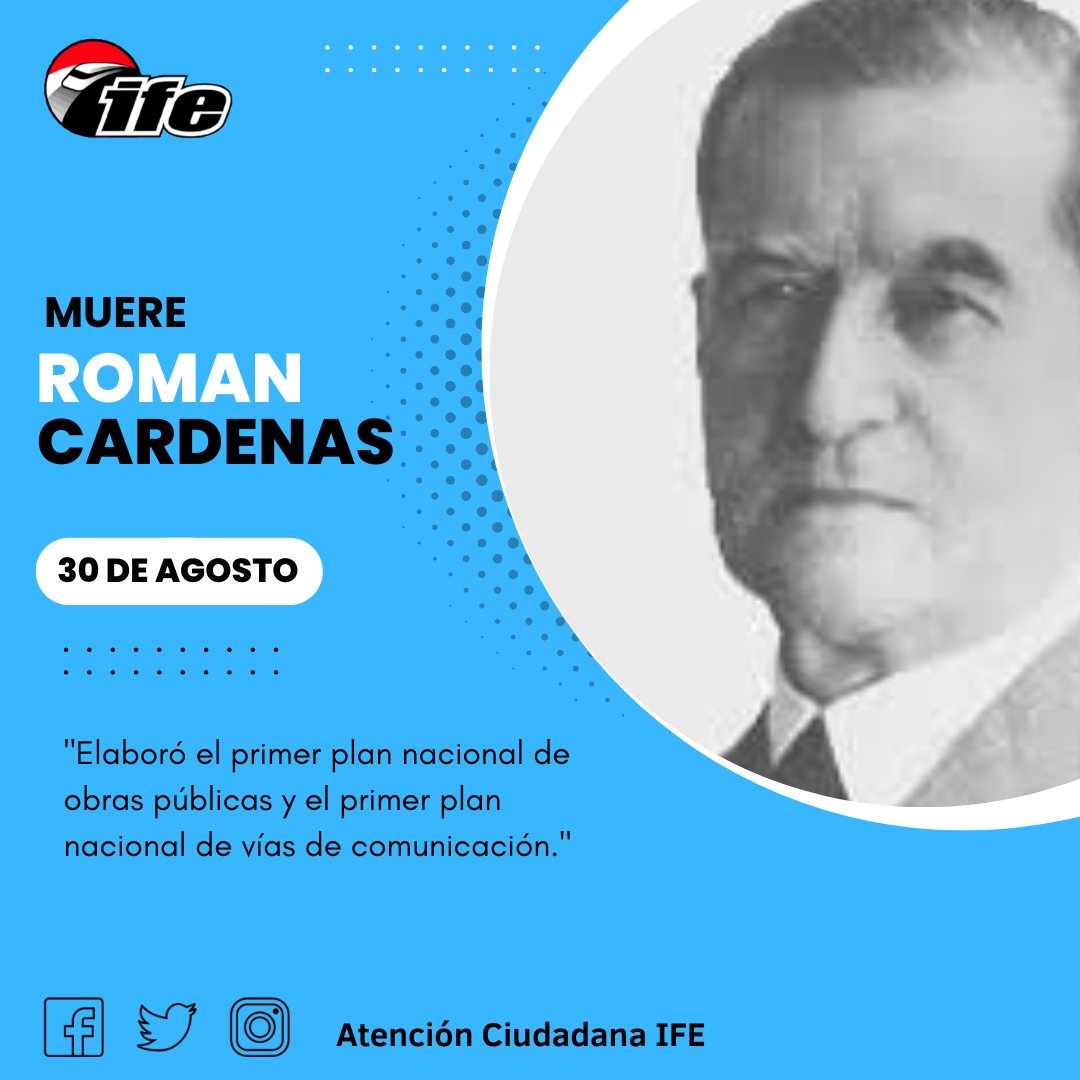 OAC_IFE2020's tweet photo. #30Ago #TalDiaComoHoy Fallece Ramón Cárdenas https://t.co/lFOwu7fsBA