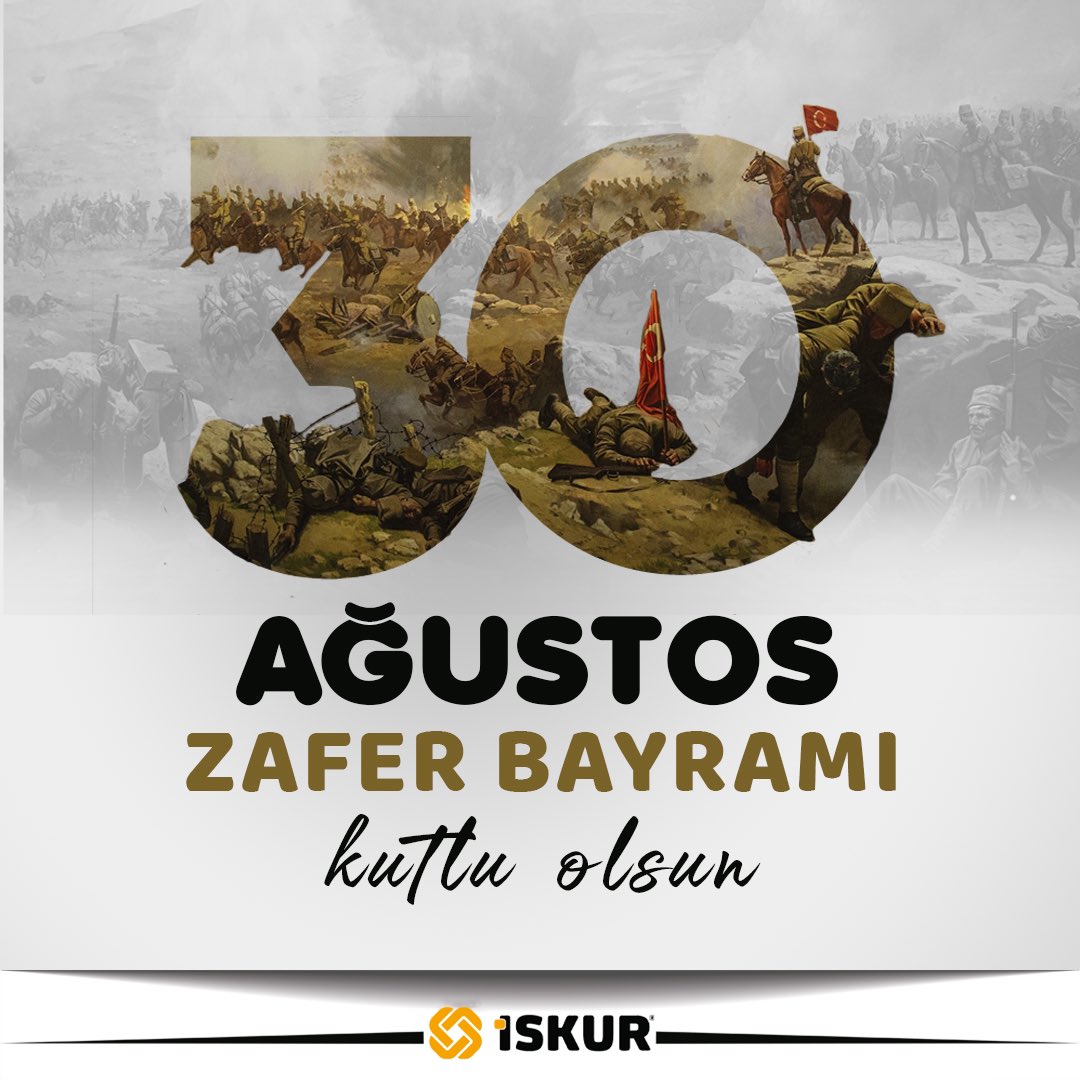 iskurholding's tweet photo. “Ya istiklal, ya ölüm!” diyerek bu millete zaferi işaret eden, İstiklal mücadelemizin önderi ve Cumhuriyetimizin kurucusu Gazi Mustafa Kemal Atatürk ve silah arkadaşlarını rahmet ve minnetle anıyoruz.

30 Ağustos Zafer Bayramımızın 100.Yılı Kutlu olsun🇹🇷

#30AgustosZaferBayrami https://t.co/vaK8Sodp0p