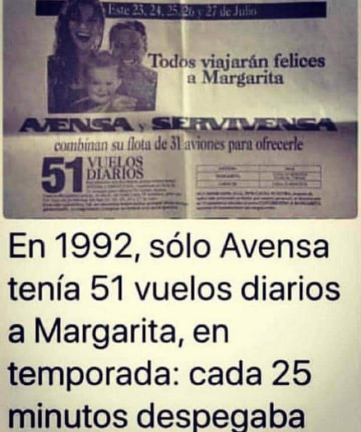 Italymario's tweet photo. Aunque Ud no lo crea...
Cada 25 minutos despegaba un un vuelo hacia nuestra hermosa isla de Margarita... https://t.co/vKiMBkxP6z