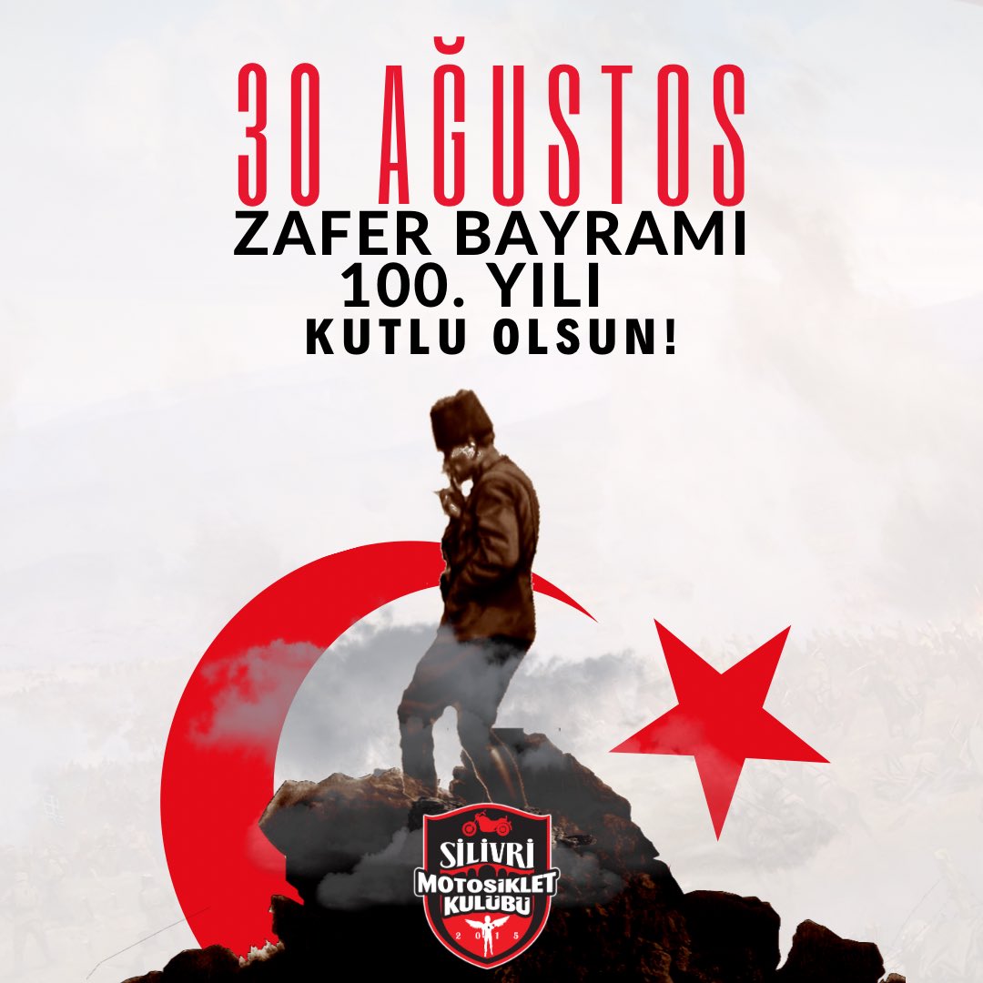 silivrimk's tweet photo. Zaferimizin 100. yıl dönümünü, 30 Ağustos Zafer Bayramı’nı , büyük bir coşkuyla kutluyor, başta Mustafa Kemal Atatürk olmak üzere, silah arkadaşlarını ve bağımsızlık yolunda destan yazan tüm Kahramanları saygı ve minnetle anıyoruz.#30Agustos #Atatürk #ZaferBayramı https://t.co/6YmL59NHFa