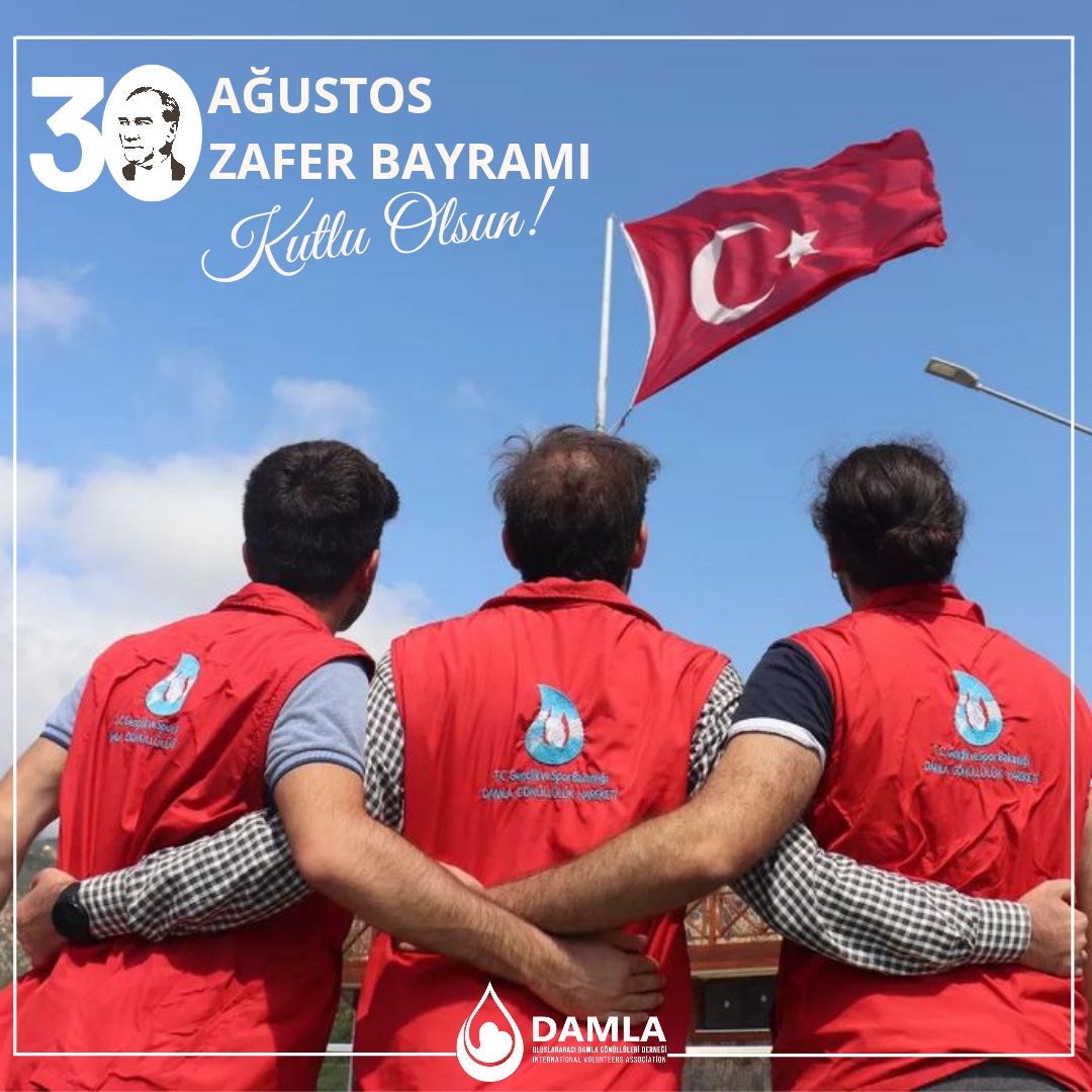 DamlaVolunteers's tweet photo. #30Ağustos Zafer Bayramımız Kutlu olsun! 🇹🇷 

#DamlaGönüllülükHareketi https://t.co/ItYFyzqN36
