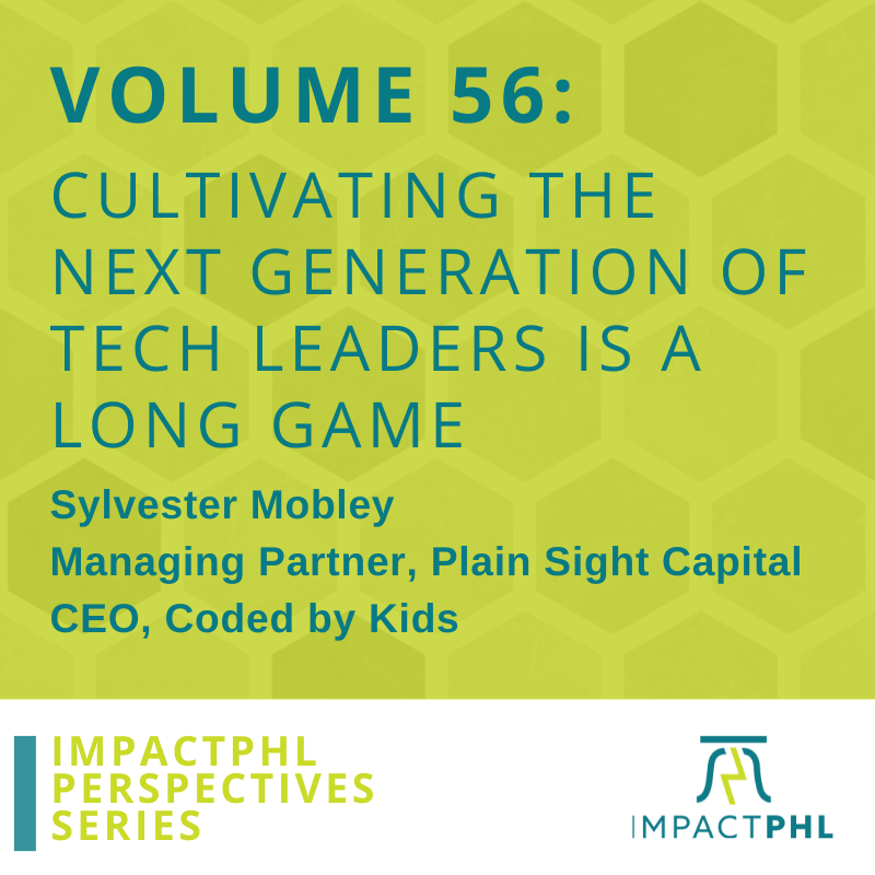 In Perspectives Vol 56, Sylvester Mobley Co-Managing Partner <a href="/plainsightvc/">Plain Sight Capital</a> and CEO of @codedbykids says "To combat decades of disinvestment, we must refocus on a long-term systemic approach to increase equity in tech and venture capital.” l8r.it/FmDQ
<a href="/sylvestermobley/">Sylvester Mobley</a>
