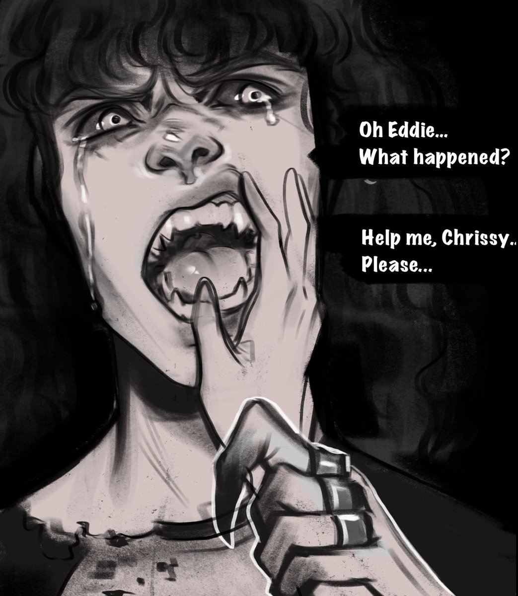 I love Vampires and I love Eddie, so this had to happen at some point 🖤

A friend in Canada gave Grace and Joe Prints of my fanart 😭🖤 my life is complete (Grace said she loved it! 🥹)