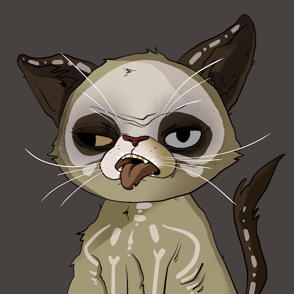 we just had a  .5 sale for this legendary 1 of 1 <a href="/goblin_cats/">goblincats</a>  but whats cool is if you check the wallet he owns a <a href="/moonbirds/">Moonbirds</a>  👀👀👀🔥🚀little bullish to me #nfts #eth #NFTCommunity #nftcollector