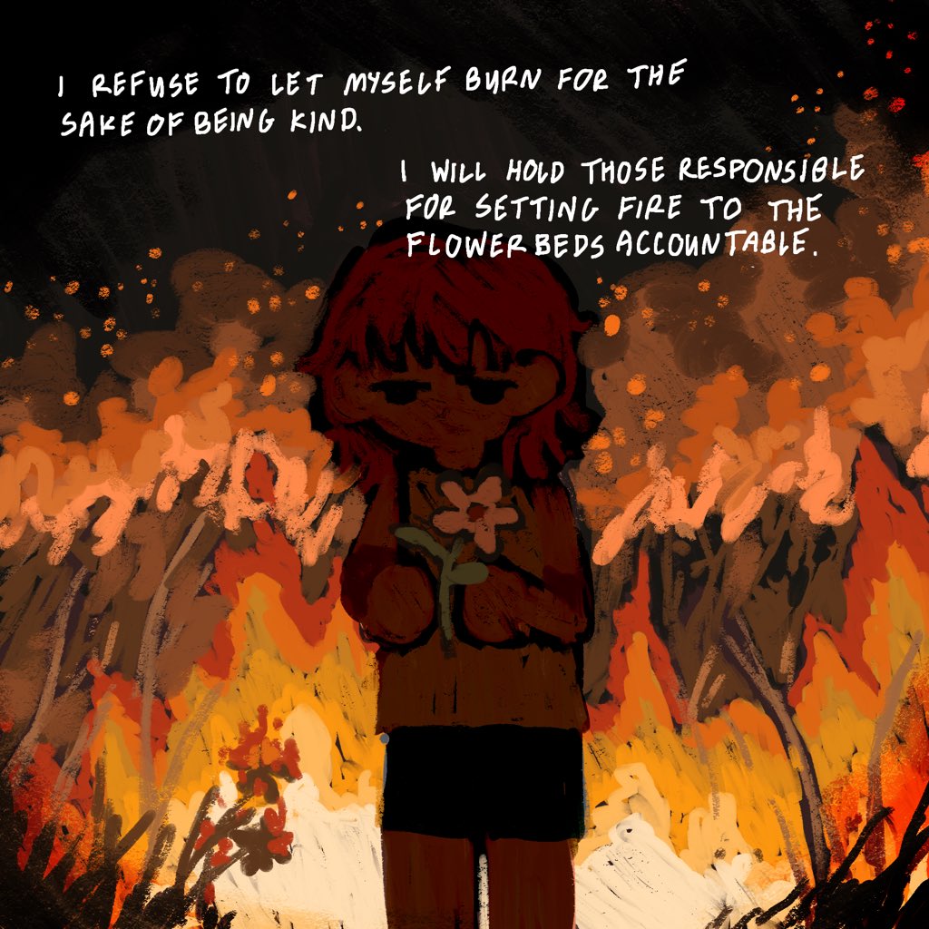 onenhillion's tweet image. a note on boundaries and kindness